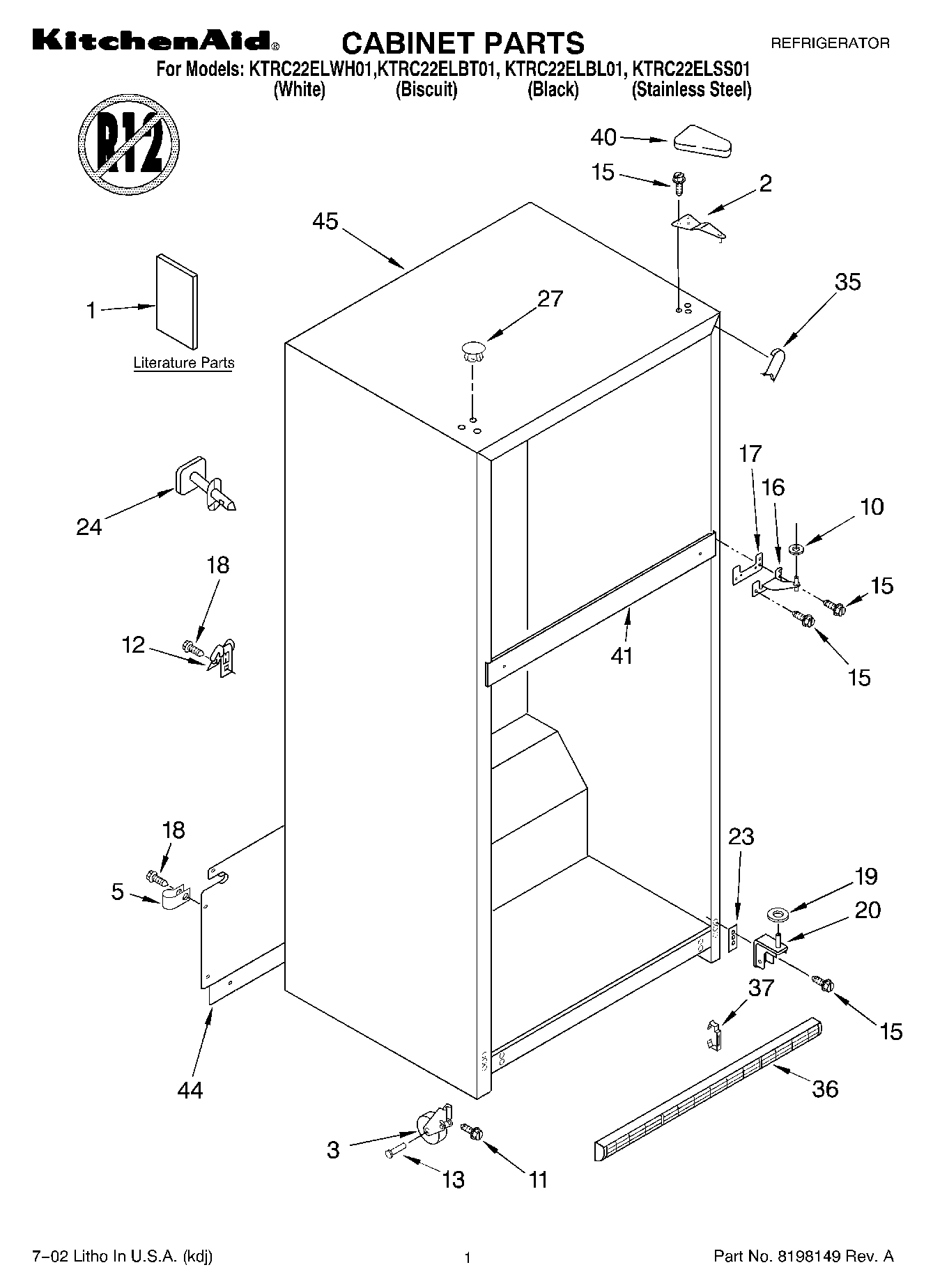 01 - CABINET, LITERATURE