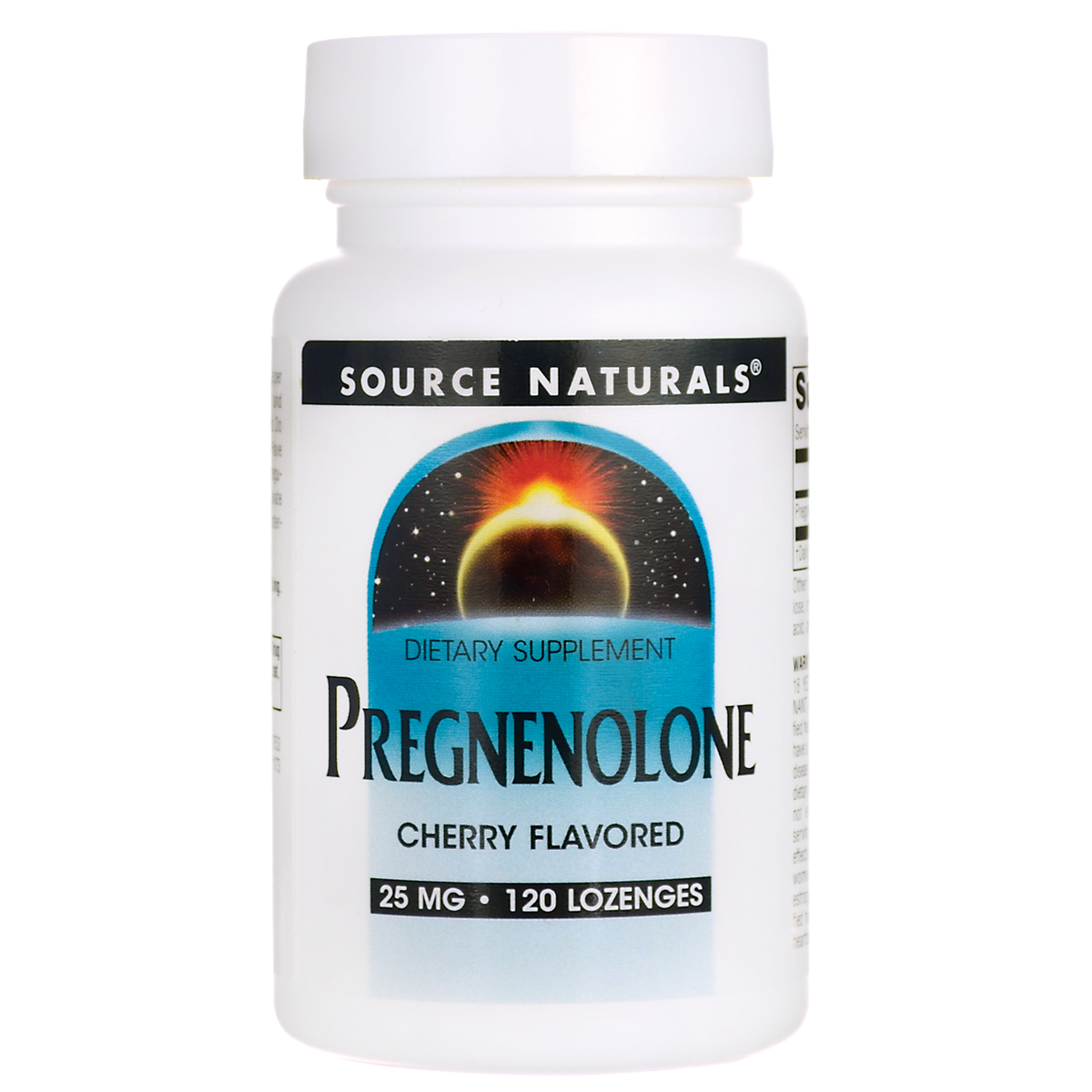Source Naturals Pregnenolone - Cherry Supplement Vitamin | 25 mg | 120 Loz