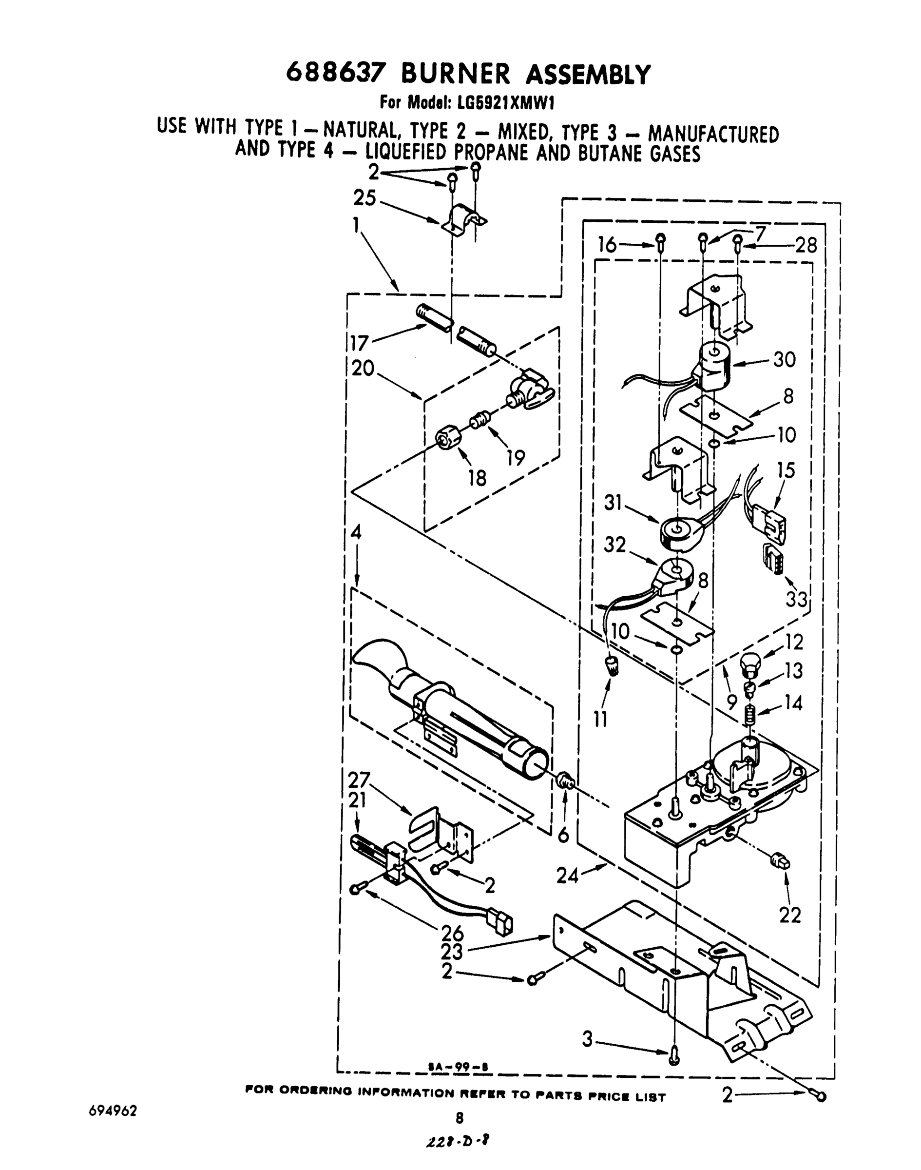 06 - 688637 BURNER ASSEMBLY