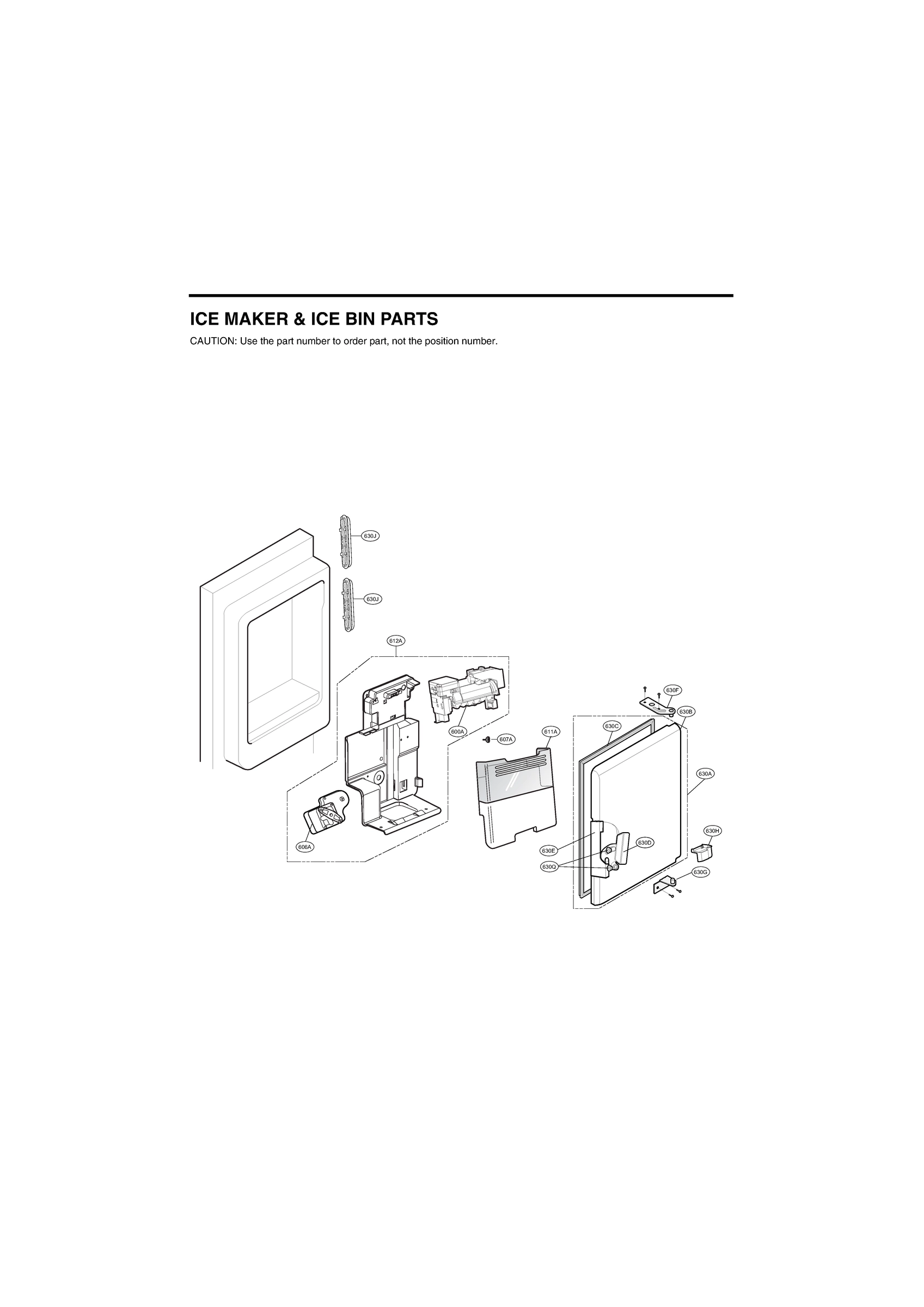 ICE MAKER & ICE BIN PARTS