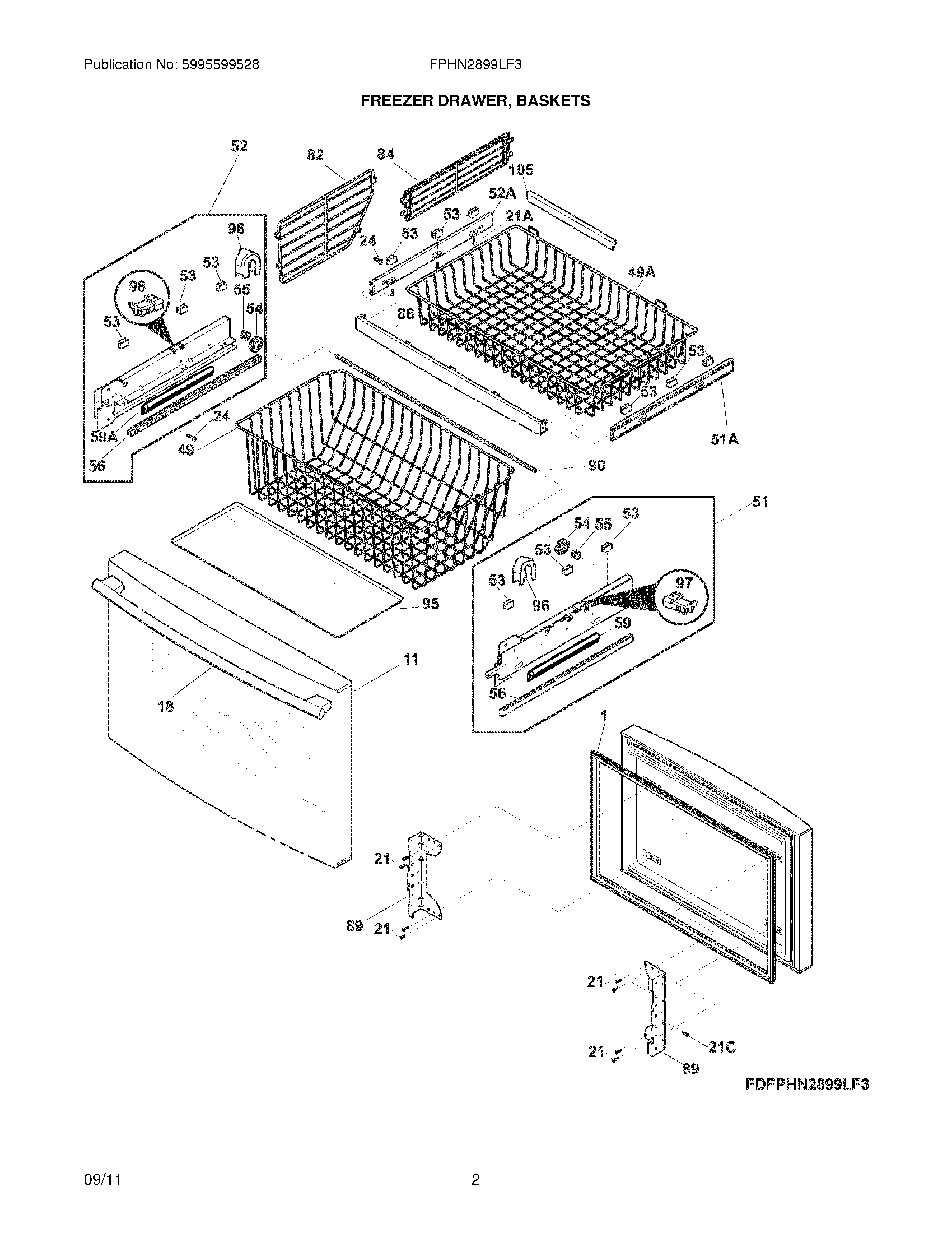 03 - FREEZER DRAWER, BASKETS