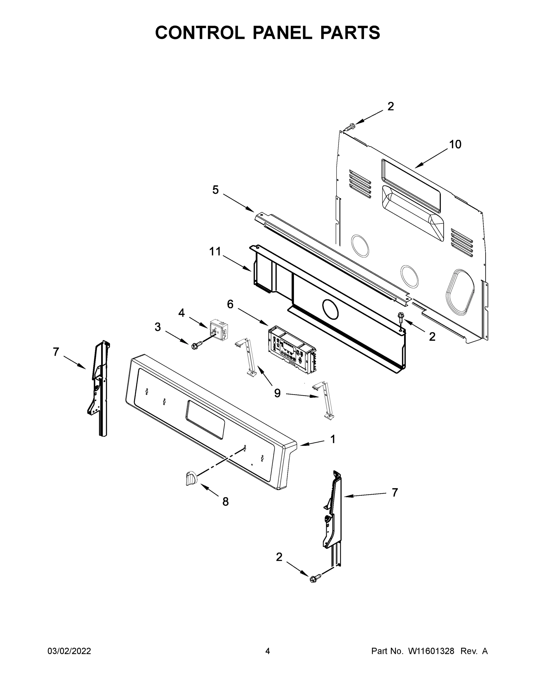 03 - CONTROL PANEL PARTS