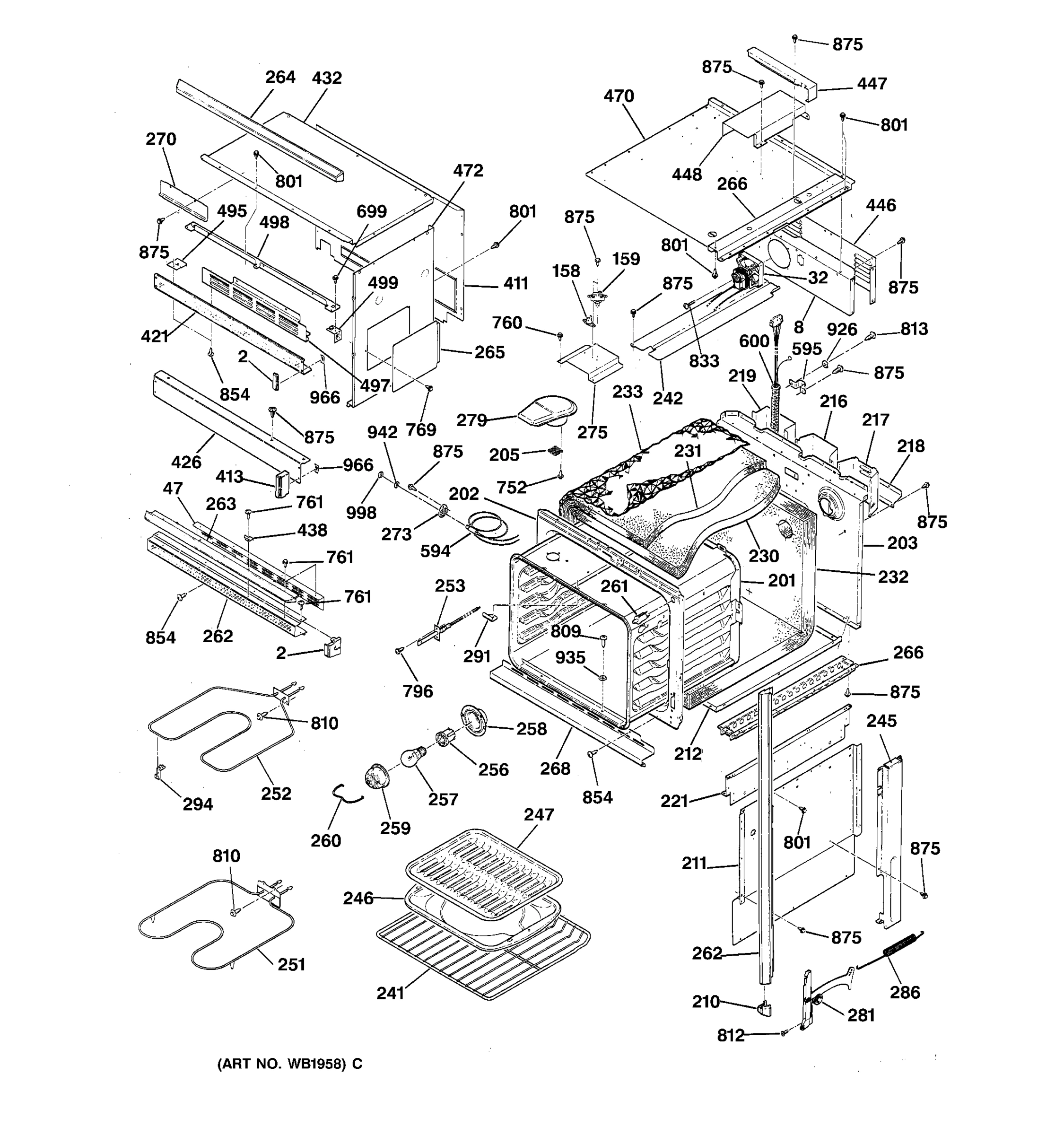 OVEN BODY PARTS