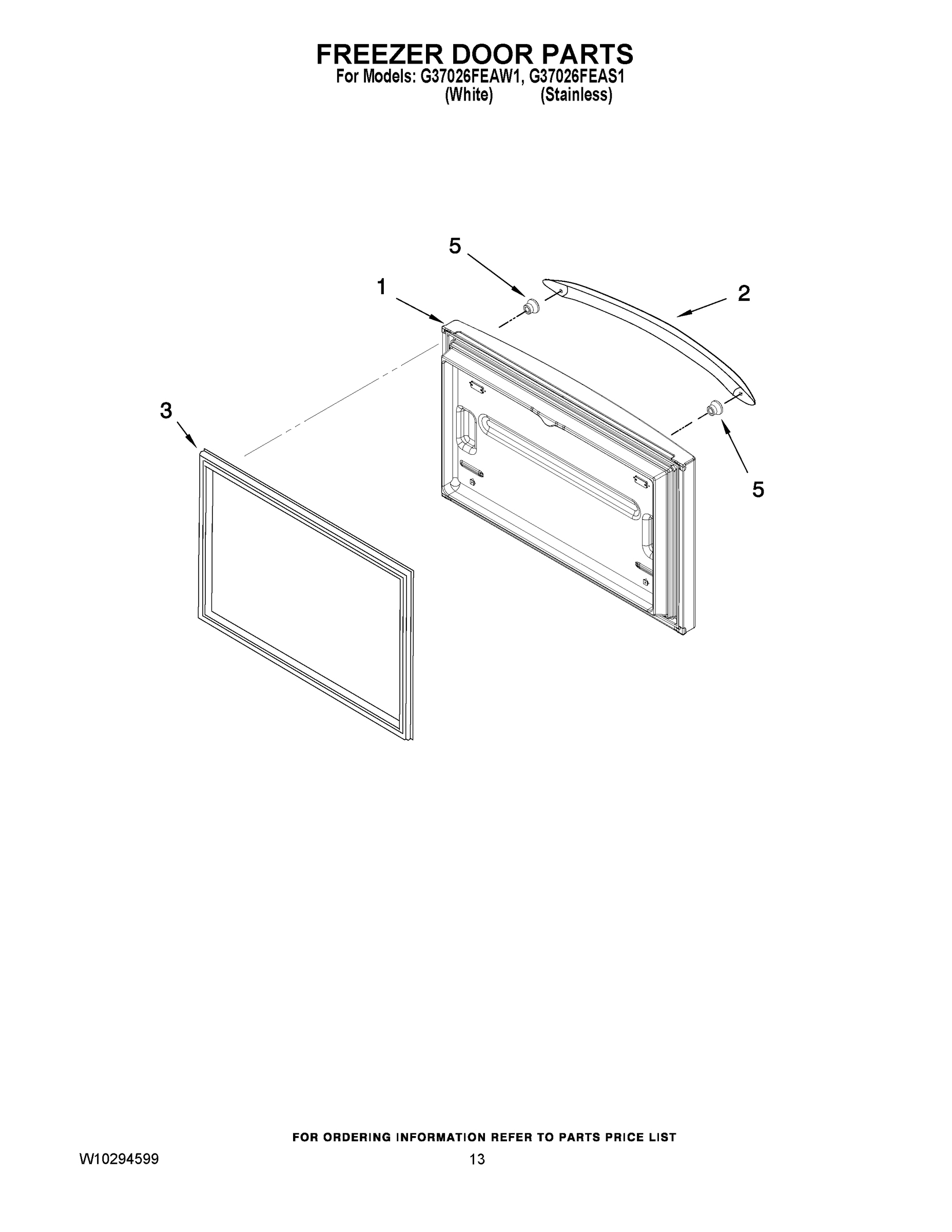 07 - FREEZER DOOR PARTS