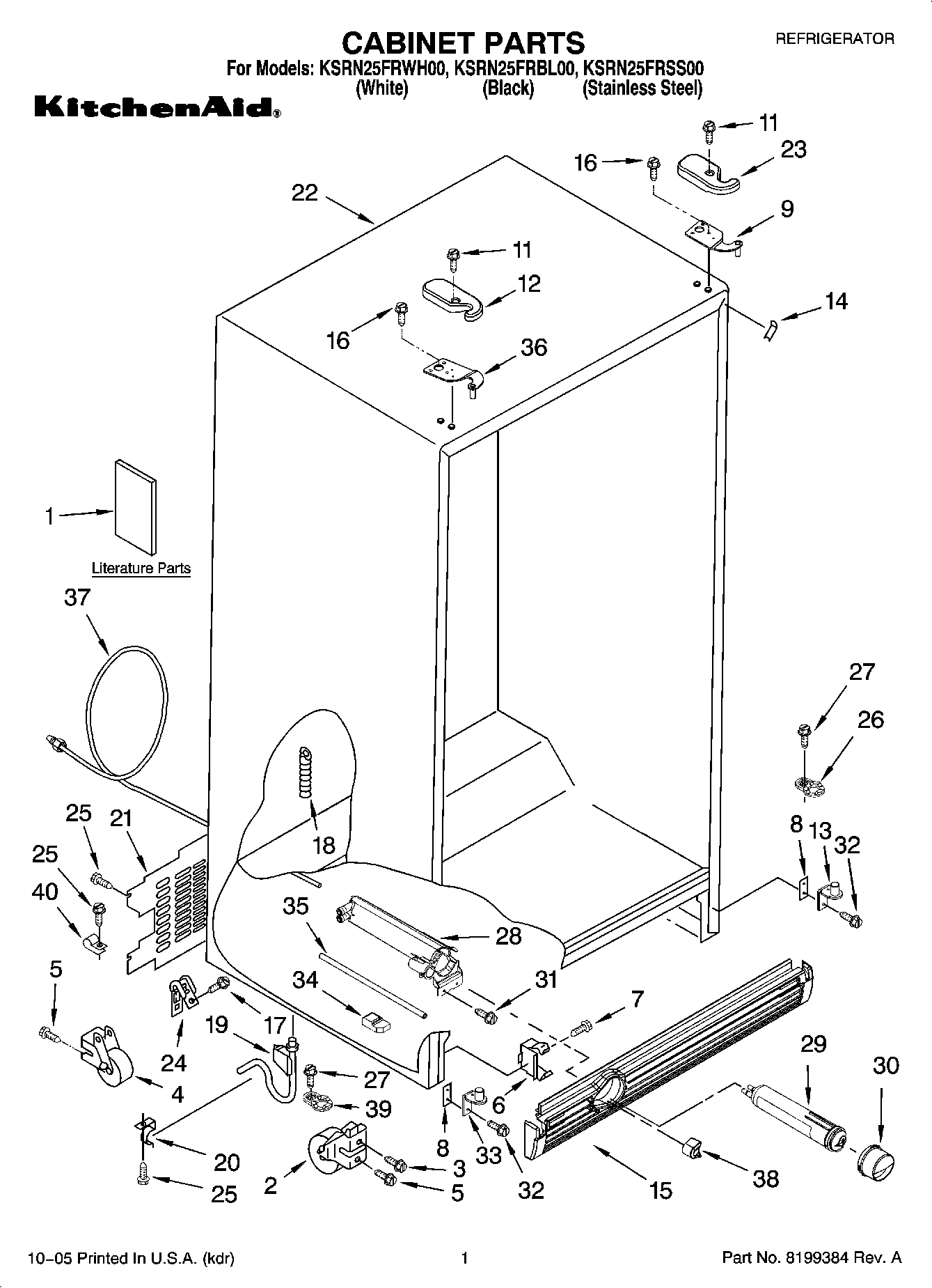 01 - CABINET PARTS