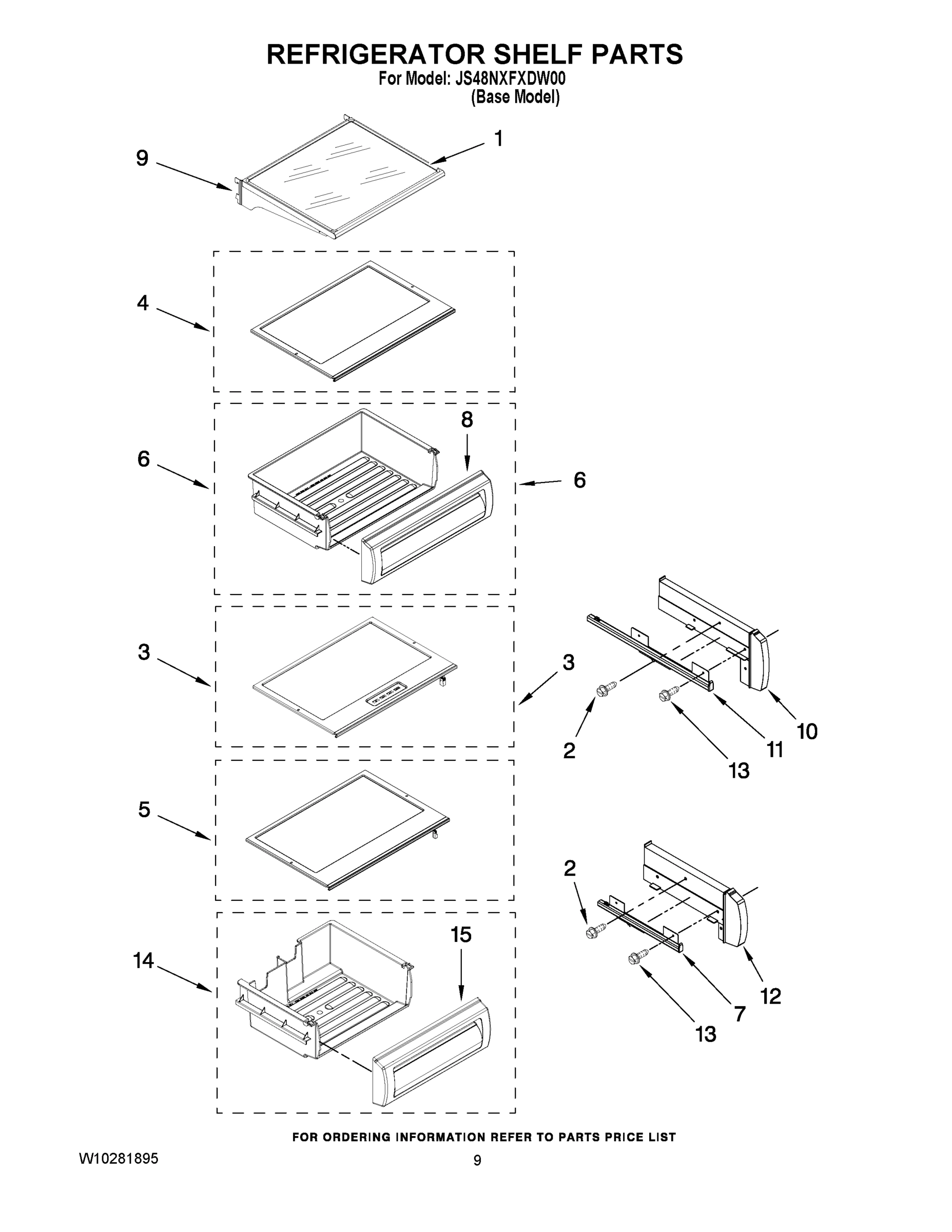07 - REFRIGERATOR SHELF PARTS