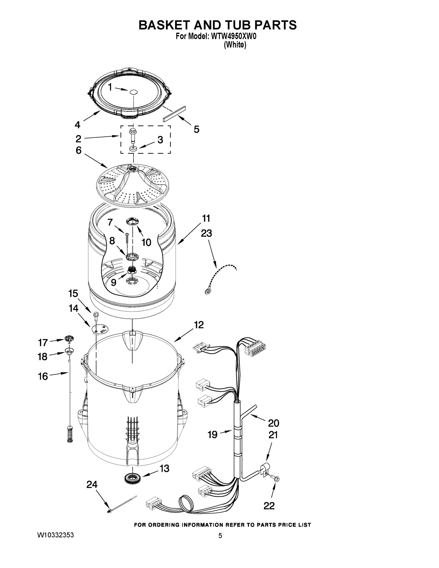 03 - BASKET AND TUB PARTS