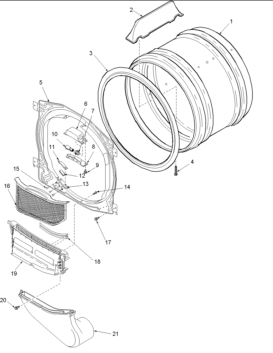 04 - FRONT BULKHEAD, AIR DUCT & CYLINDER
