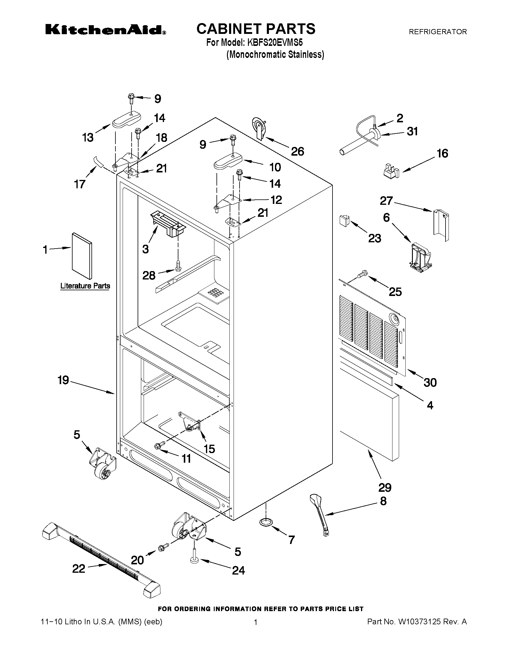 01 - CABINET PARTS