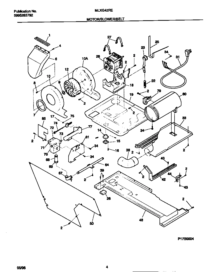 03 - MOTOR/BLOWER/BELT