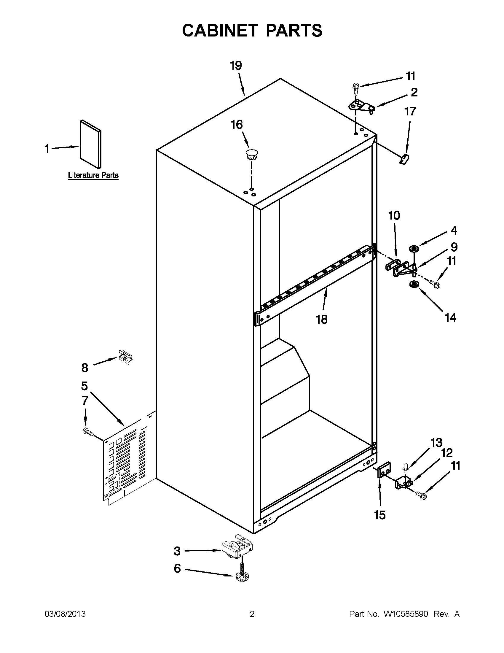 01 - CABINET PARTS