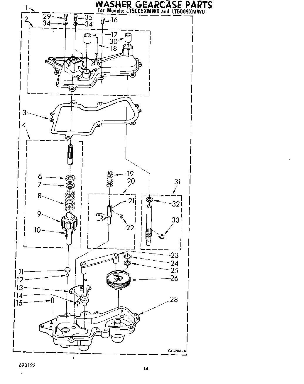 11 - WASHER GEARCASE