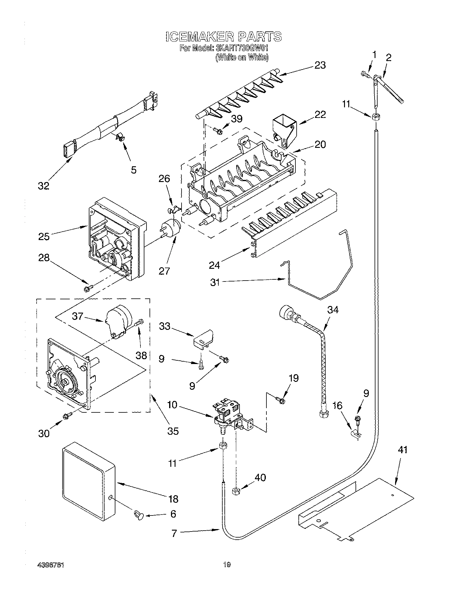 11 - ICEMAKER, OPTIONAL