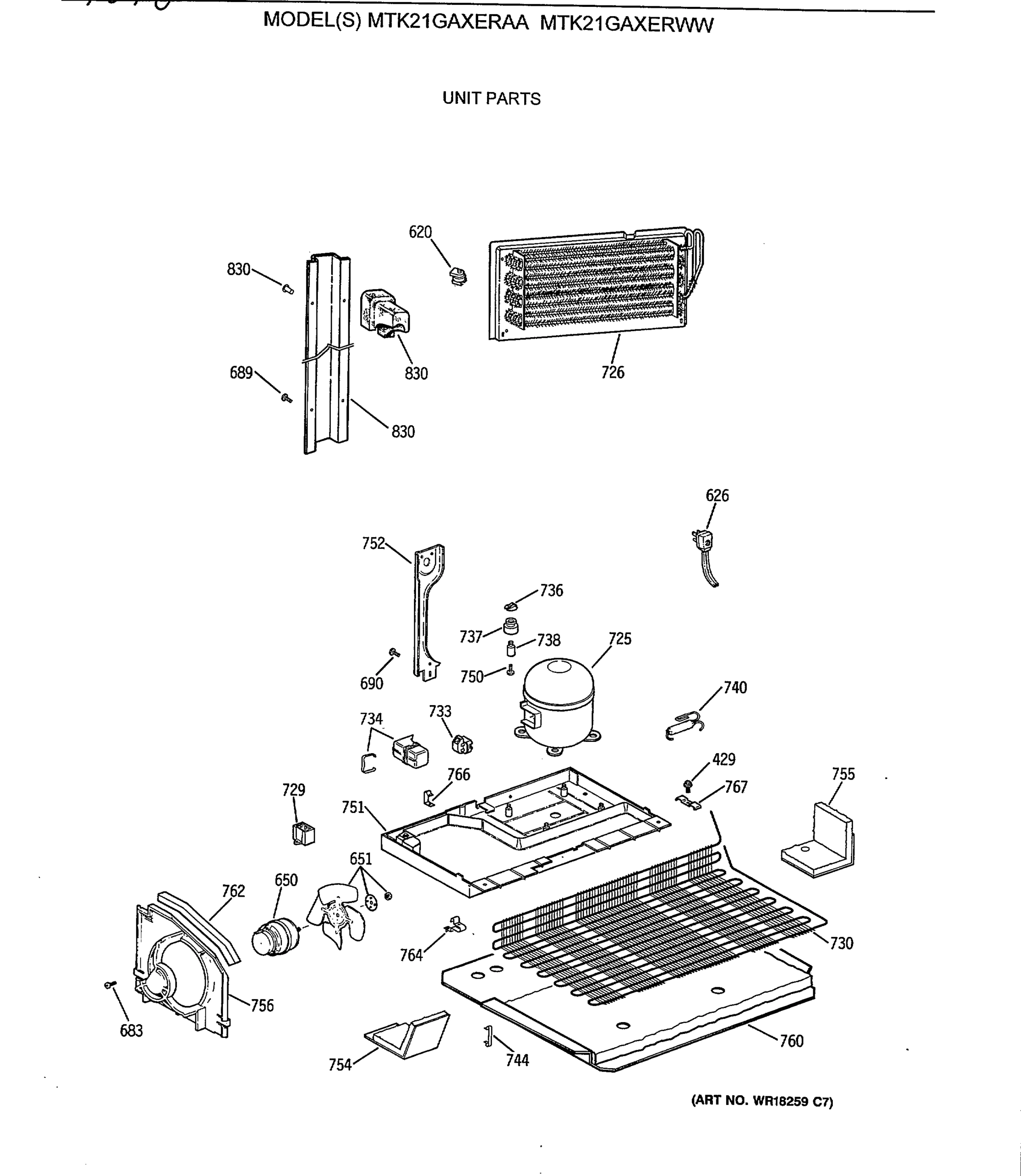 UNIT PARTS