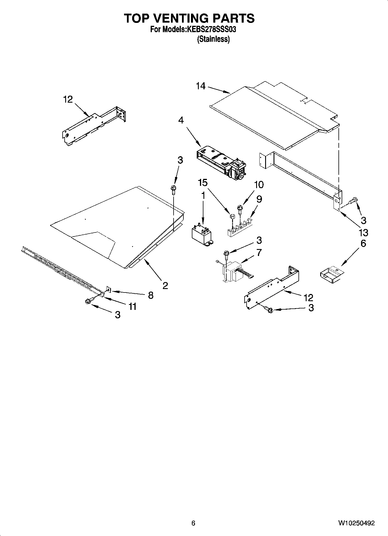 05 - TOP VENTING PARTS, OPTIONAL PARTS (NOT INCLUDED)