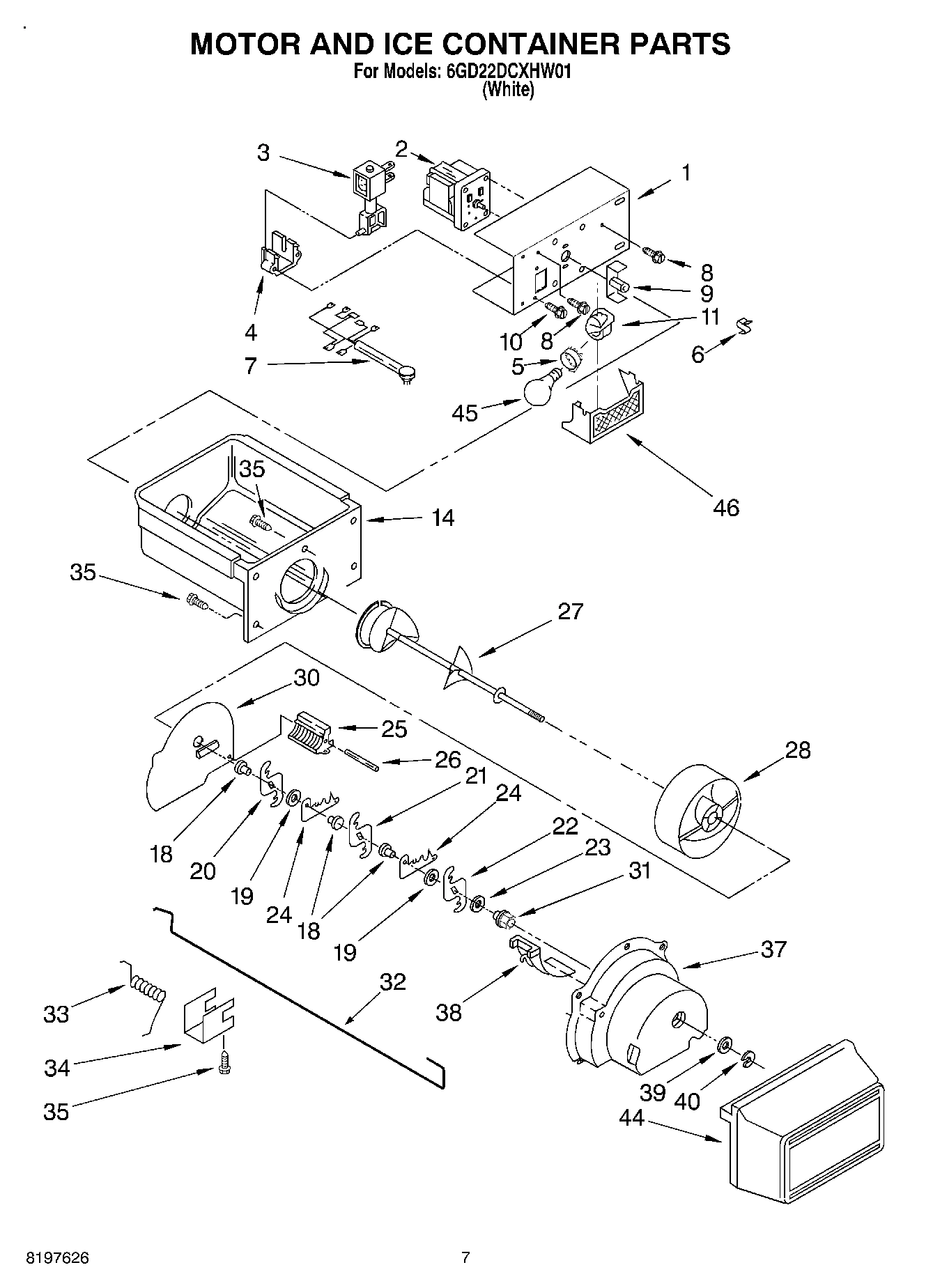 06 - MOTOR AND ICE CONTAINER