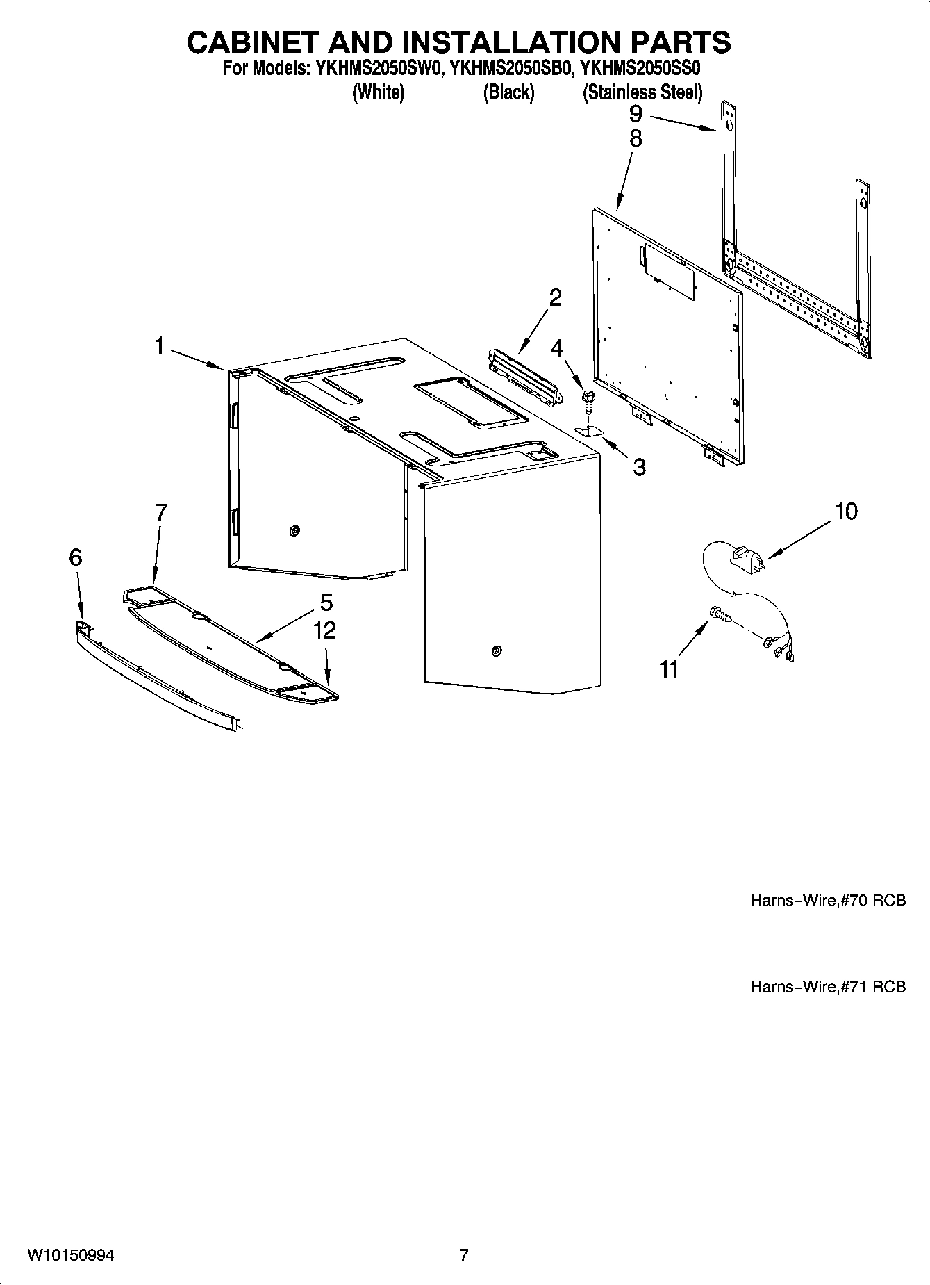 06 - CABINET AND INSTALLATION PARTS