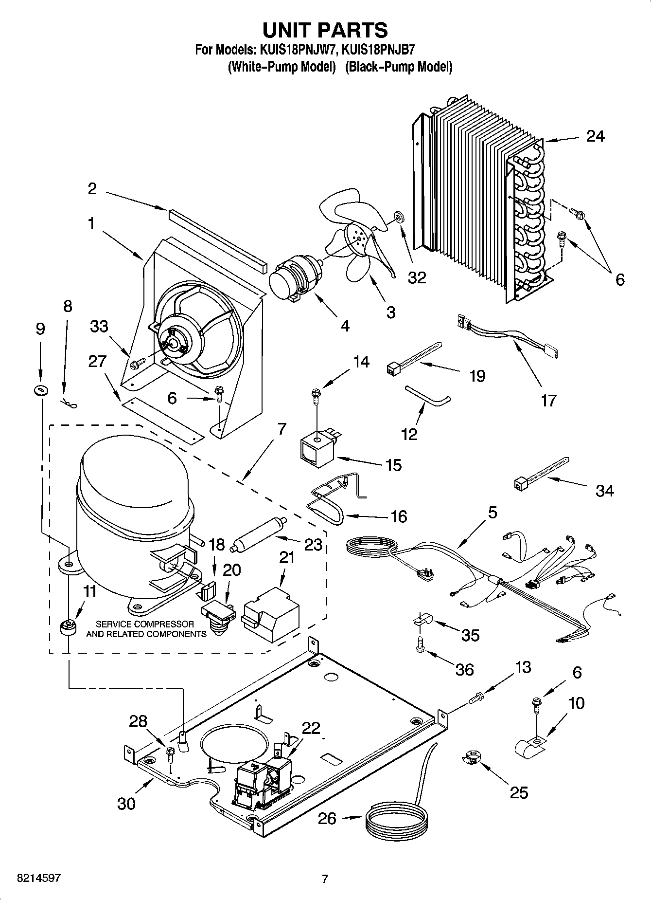 05 - UNIT PARTS, OPTIONAL PARTS (NOT INCLUDED)