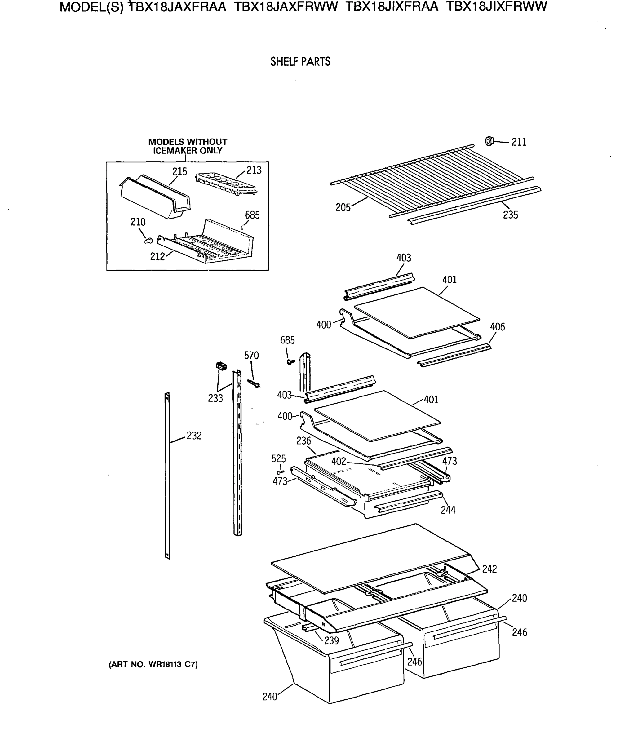 SHELF PARTS