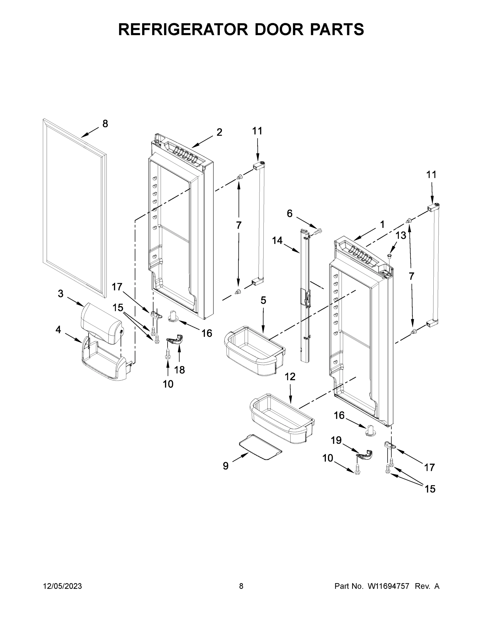 05 - REFRIGERATOR DOOR PARTS