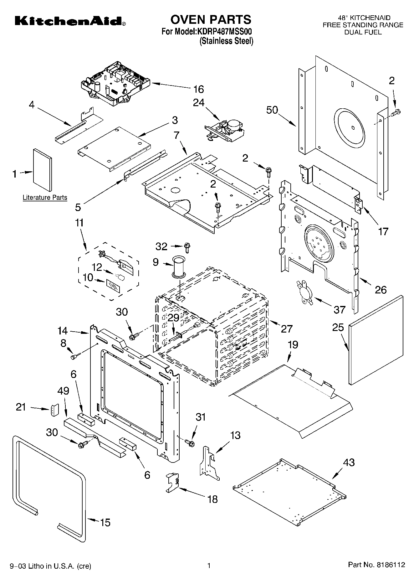 01 - OVEN PARTS