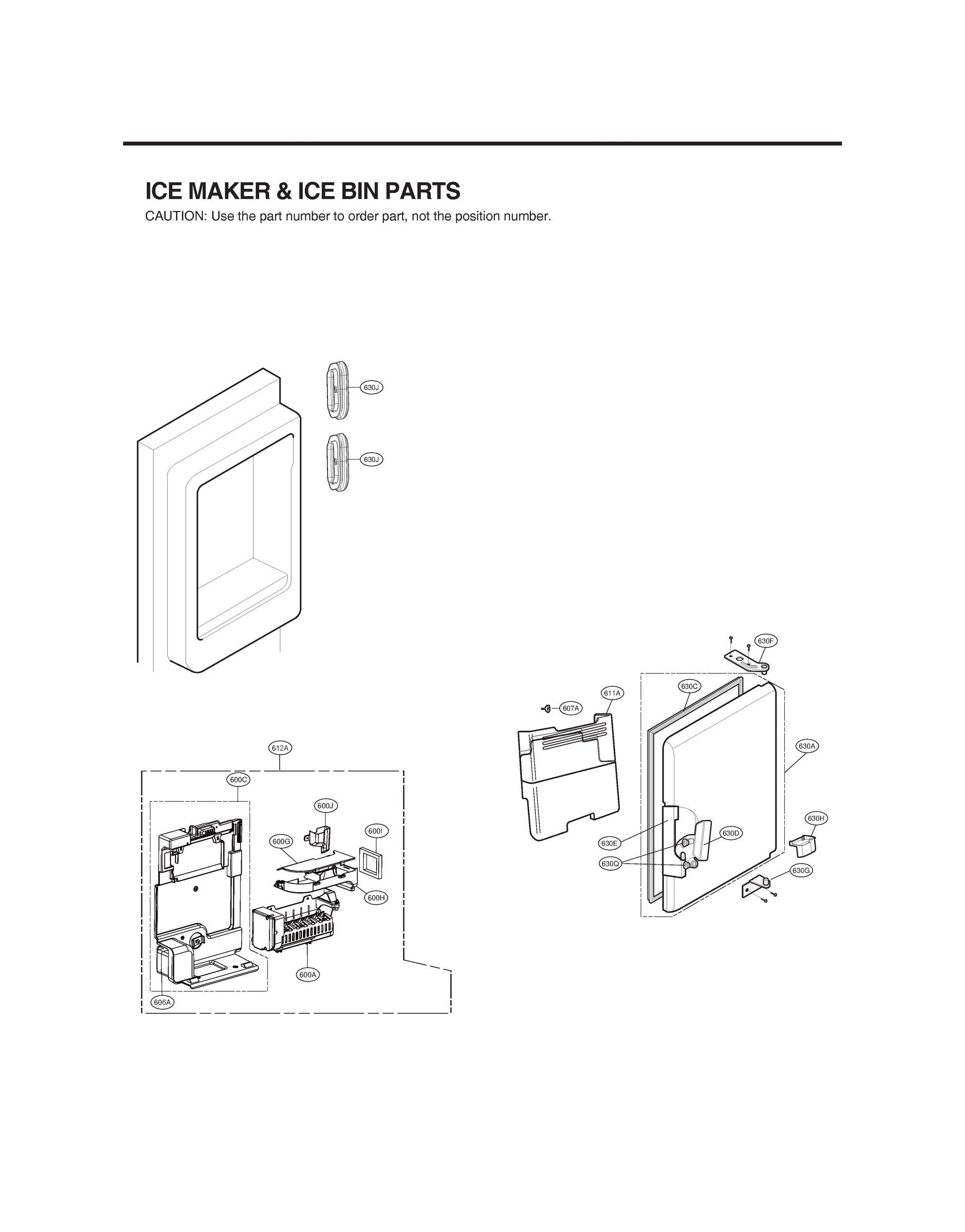 ICEMAKER & ICE BIN PARTS