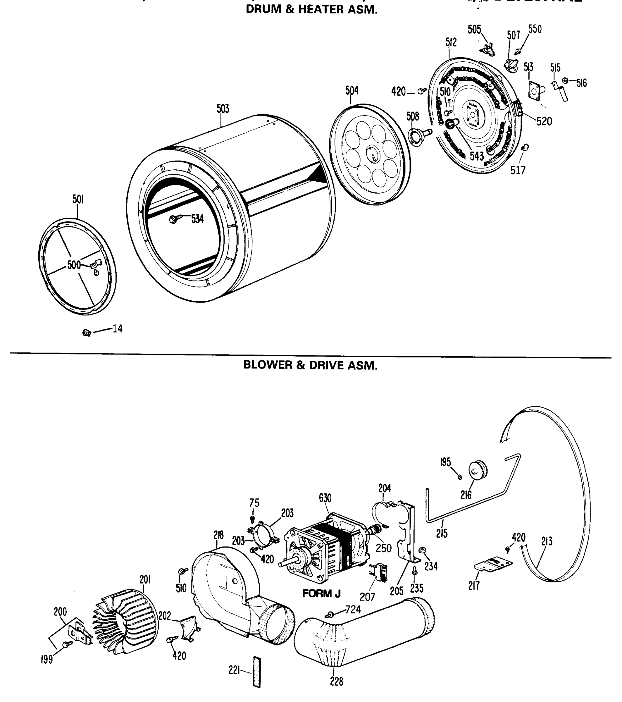 DRUM & HEATER ASM.