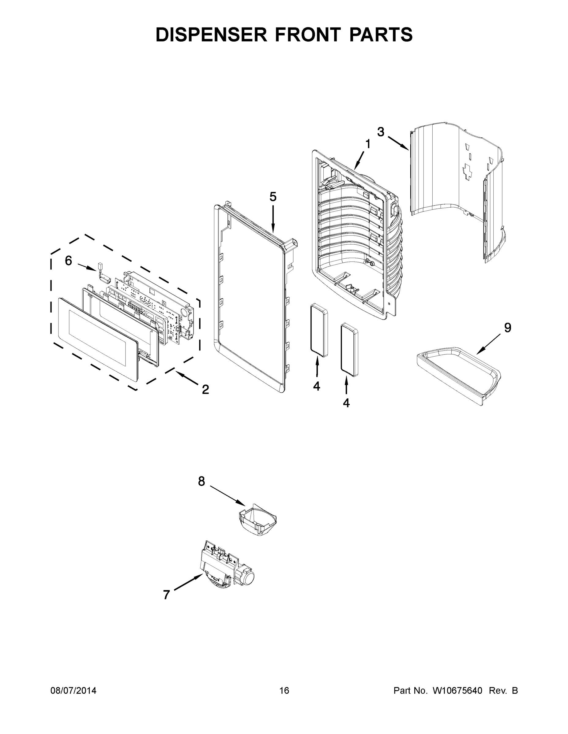 09 - DISPENSER FRONT PARTS