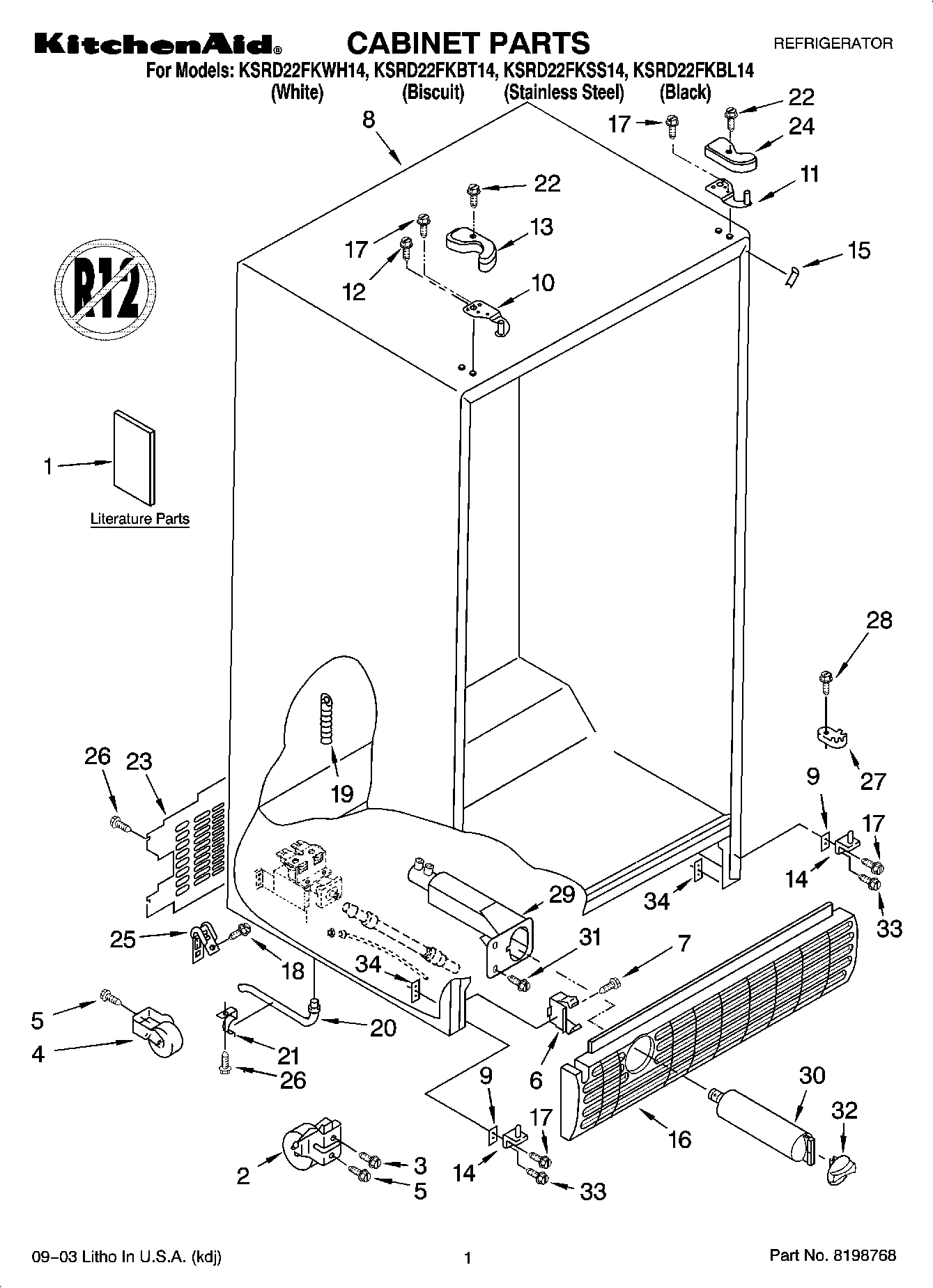 01 - CABINET PARTS