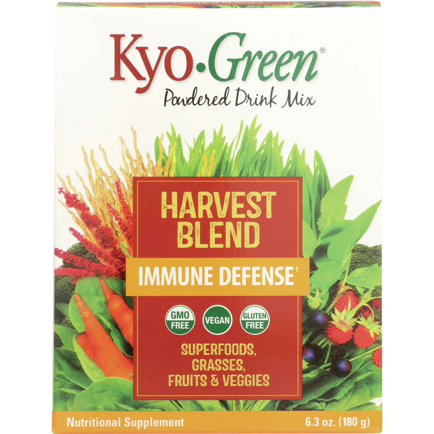 Kyolic Harvest Blend, Immune Defense, Powdered Drink Mix, 6.3 oz