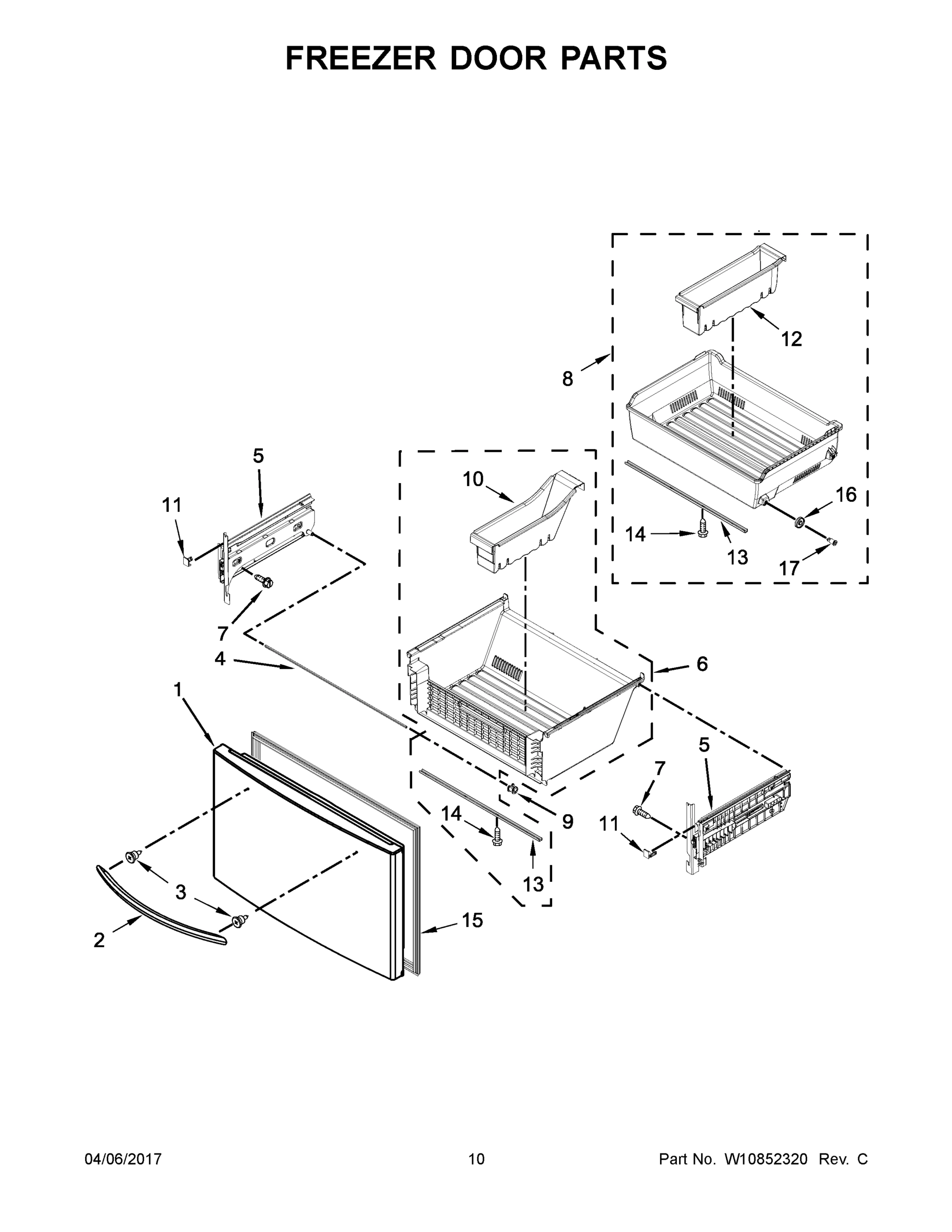 06 - FREEZER DOOR PARTS