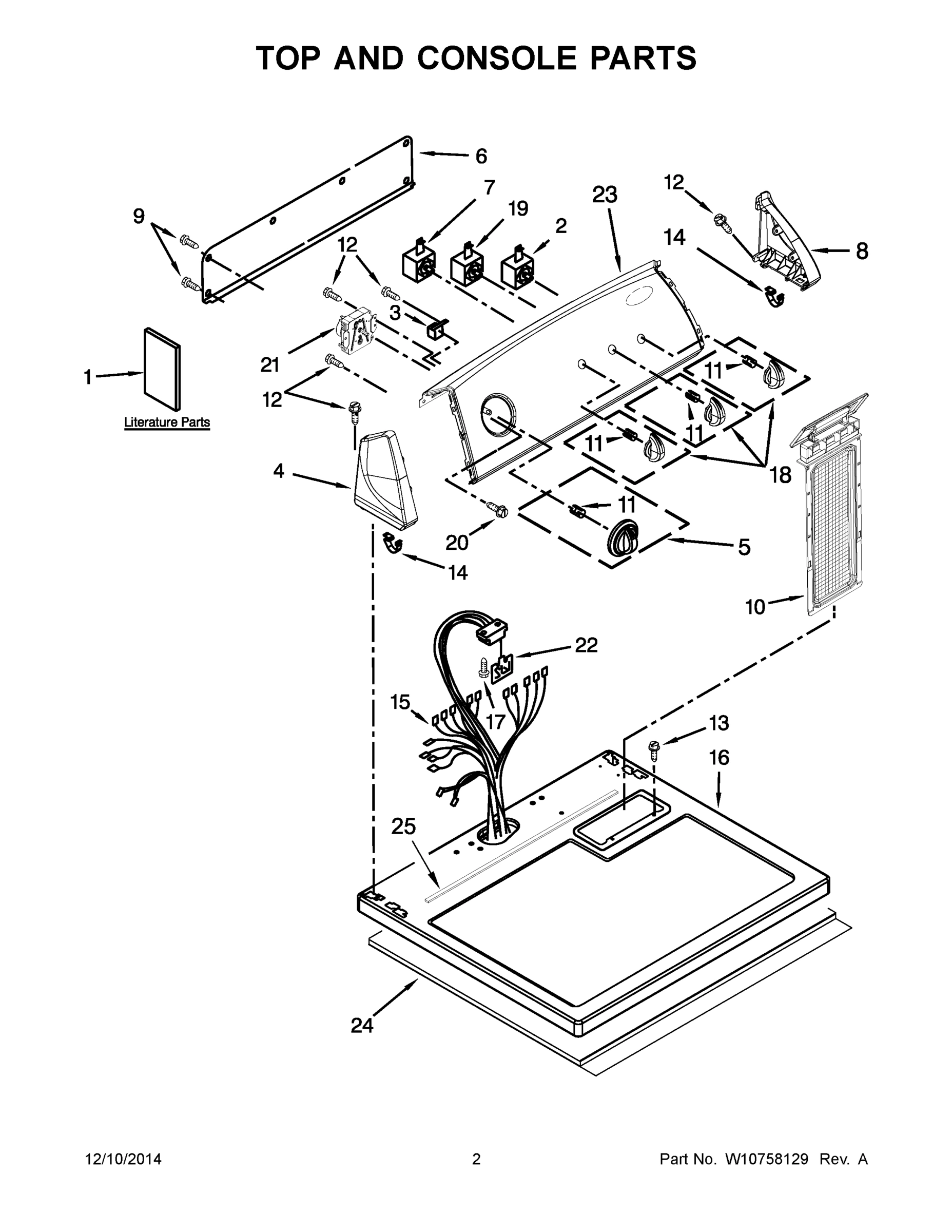 02 - TOP AND CONSOLE PARTS