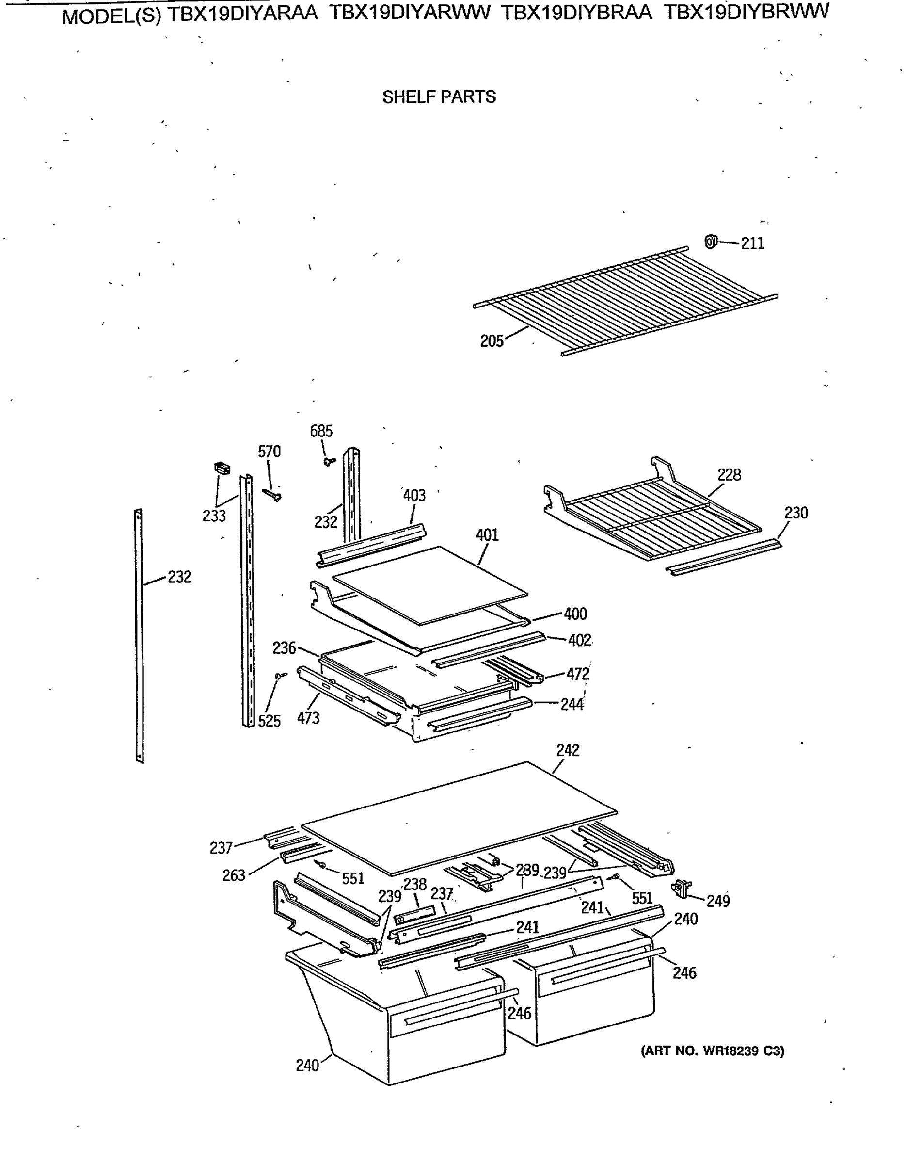 SHELF PARTS