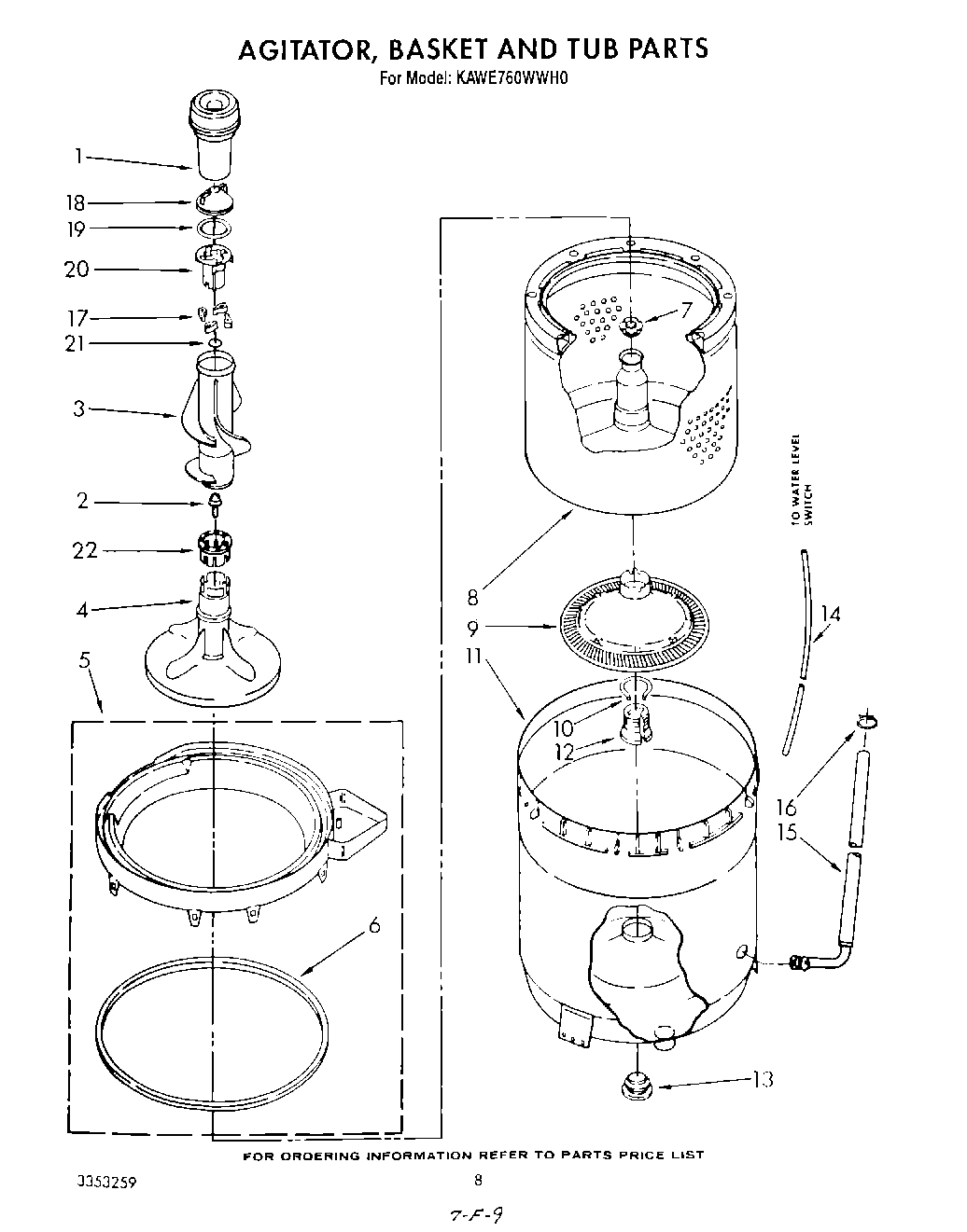 05 - AGITATOR, BASKET AND TUB