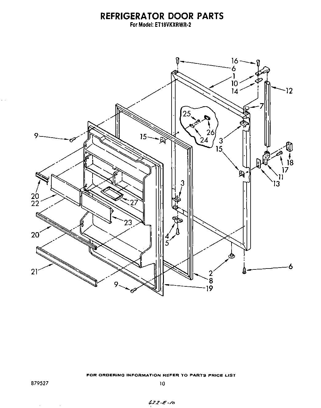 08 - REFRIGERATOR DOOR , NOT ILLUSTRATED