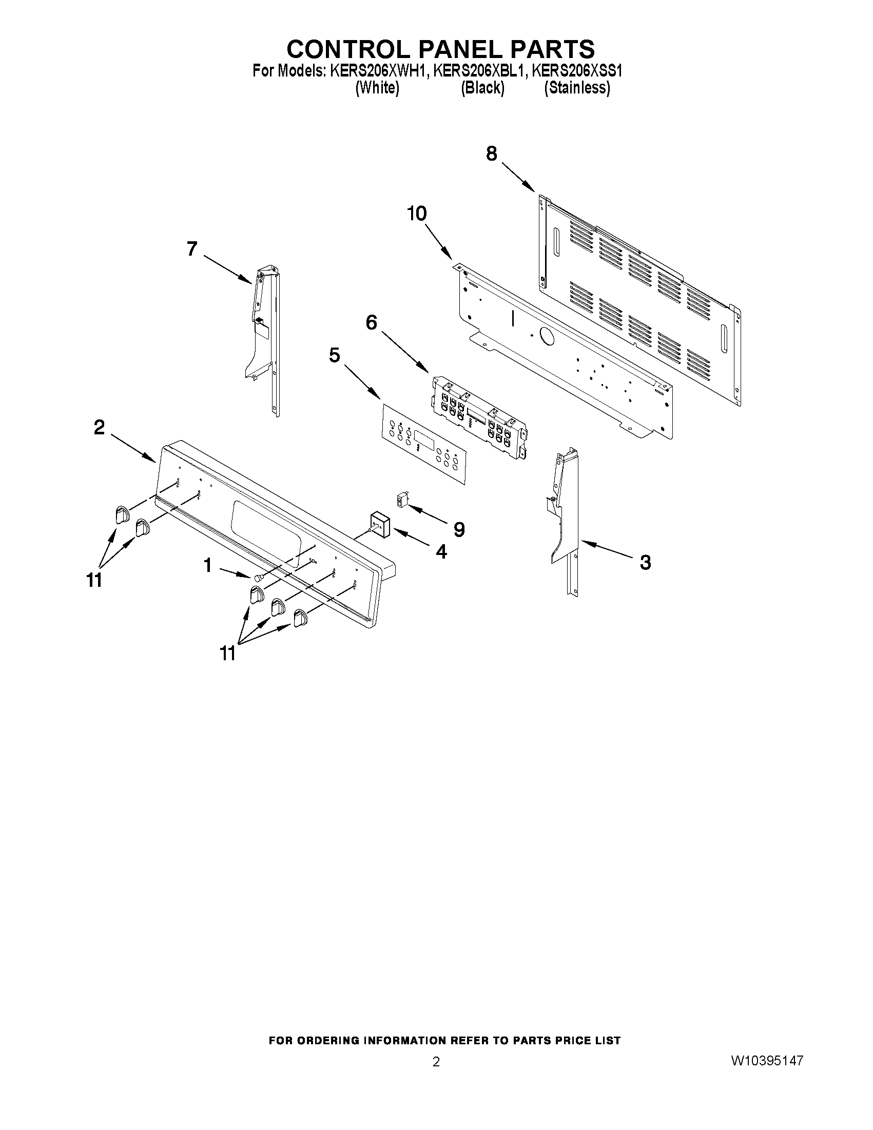 02 - CONTROL PANEL PARTS