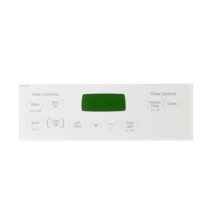 WB27T11014 GE Range Faceplate Graphics White