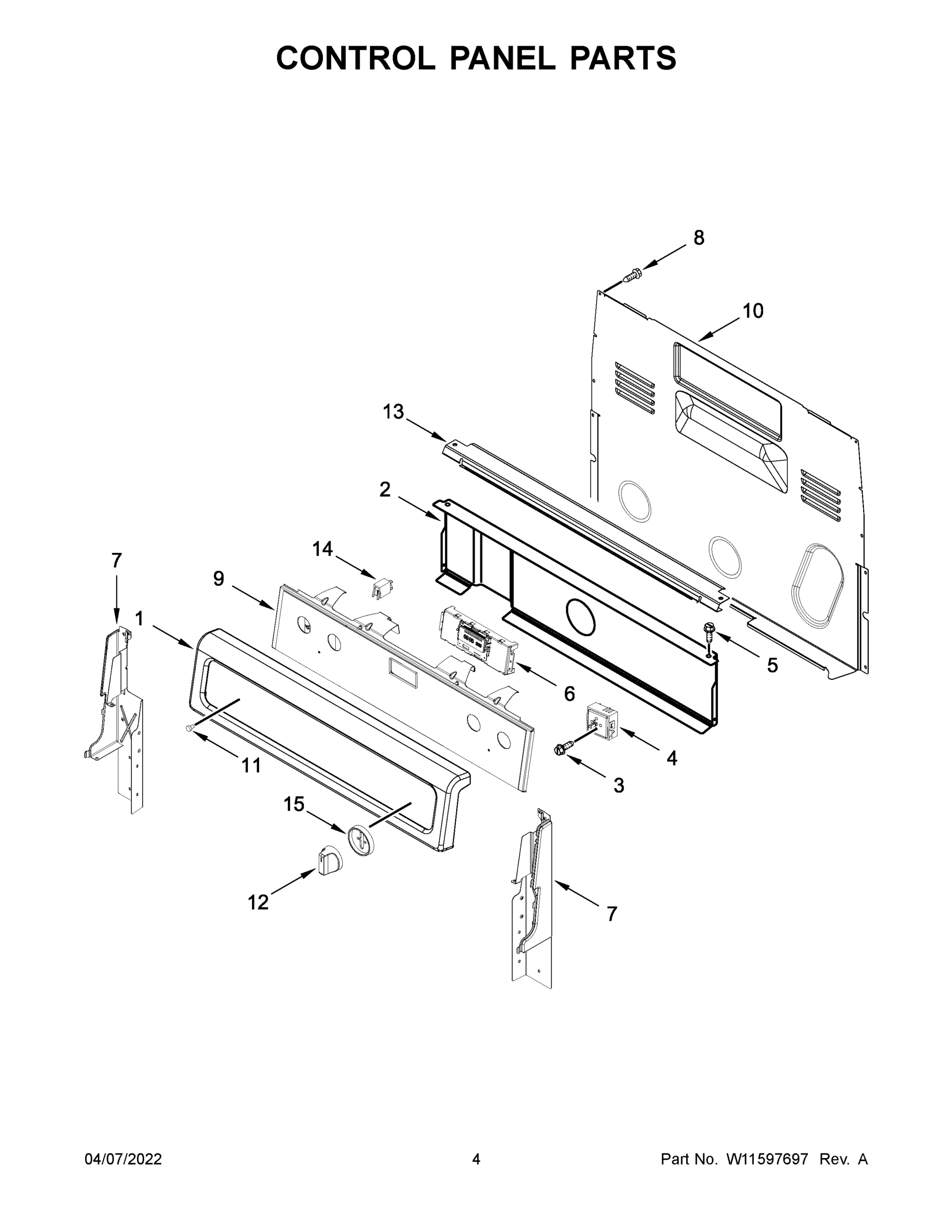 03 - CONTROL PANEL PARTS