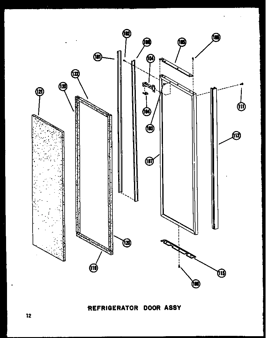 13 - REF DOOR ASSY