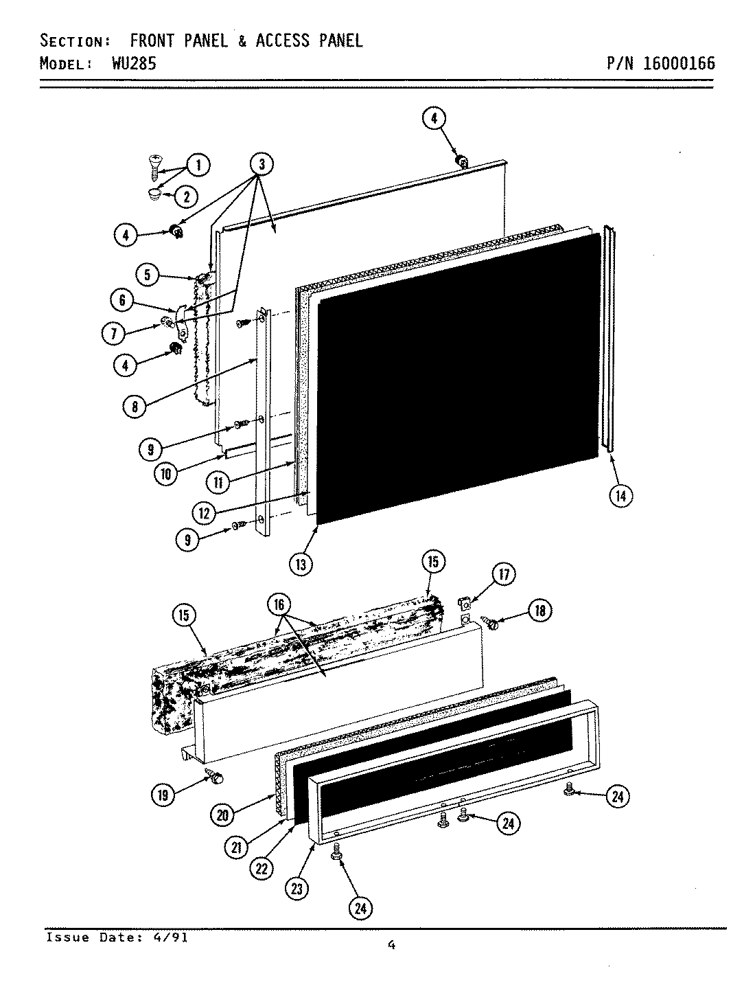 04 - FRONT PANEL & ACCESS PANEL
