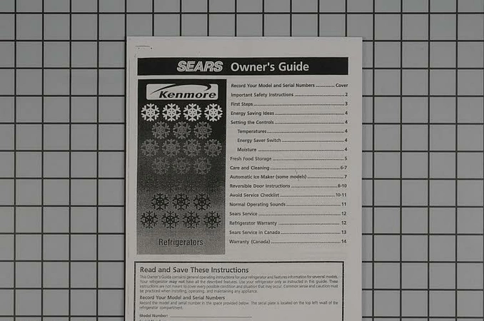 218827100 Frigidaire Owner's Manual
