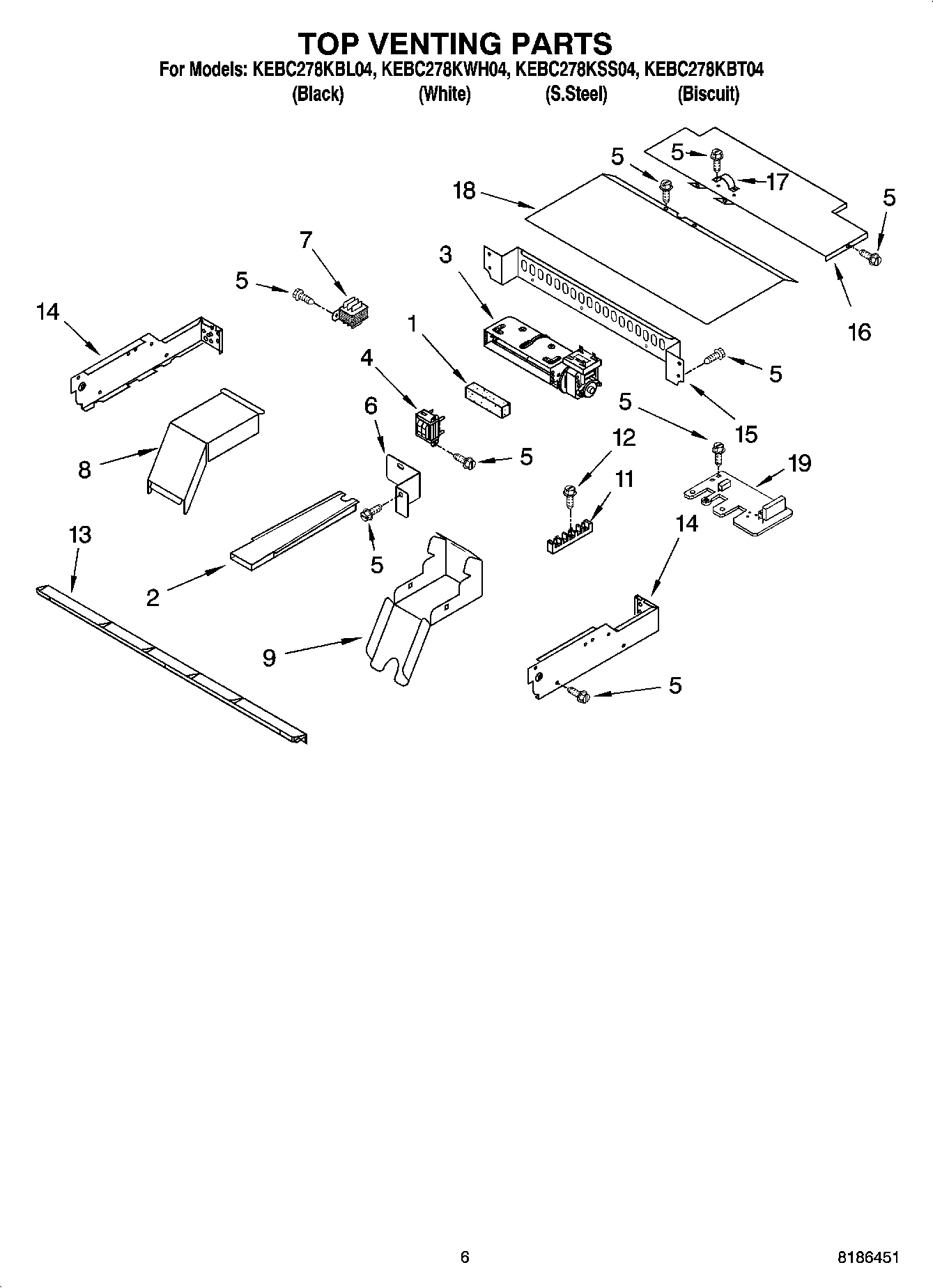 05 - TOP VENTING PARTS, OPTIONAL PARTS