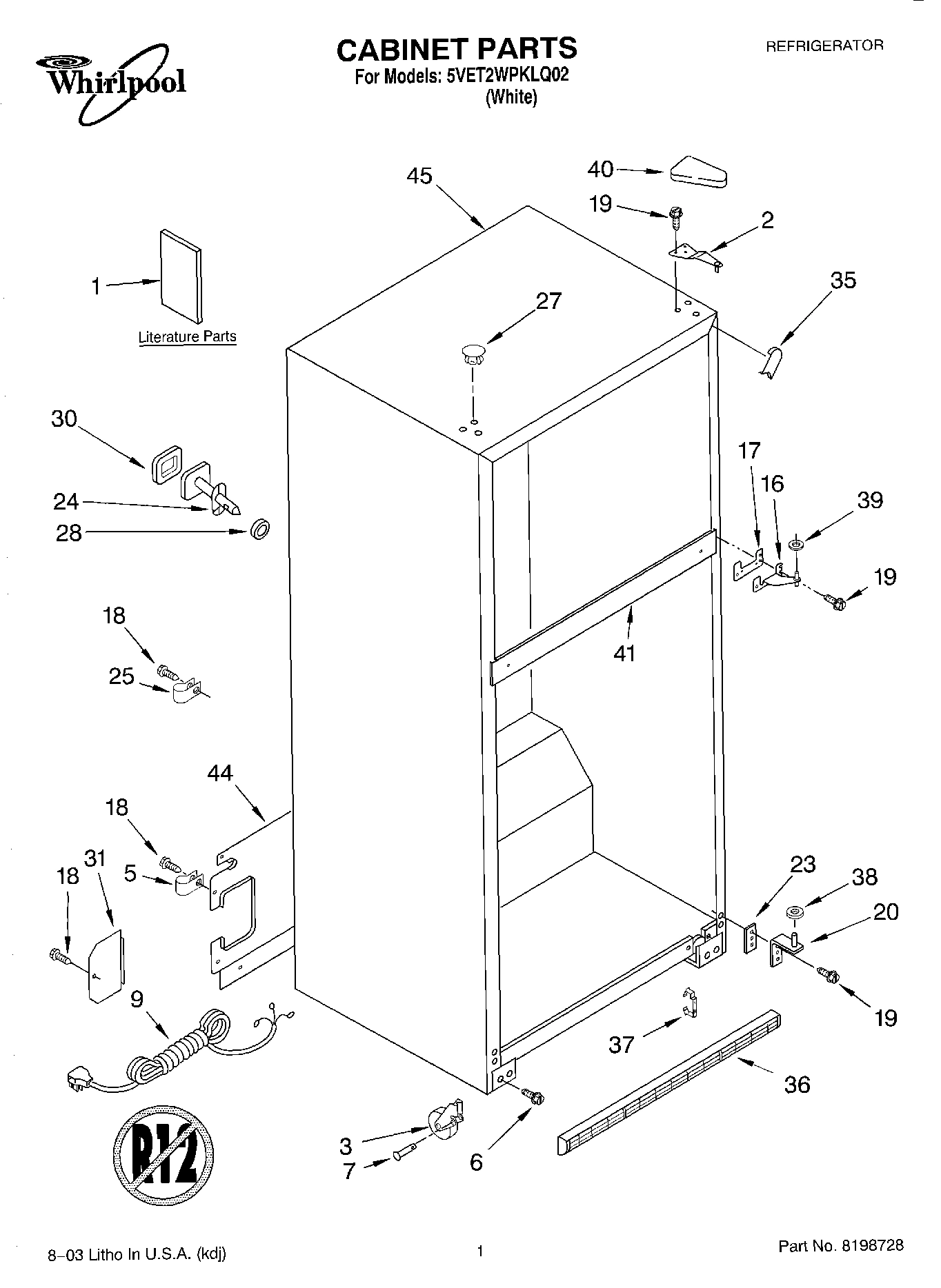 01 - CABINET PARTS