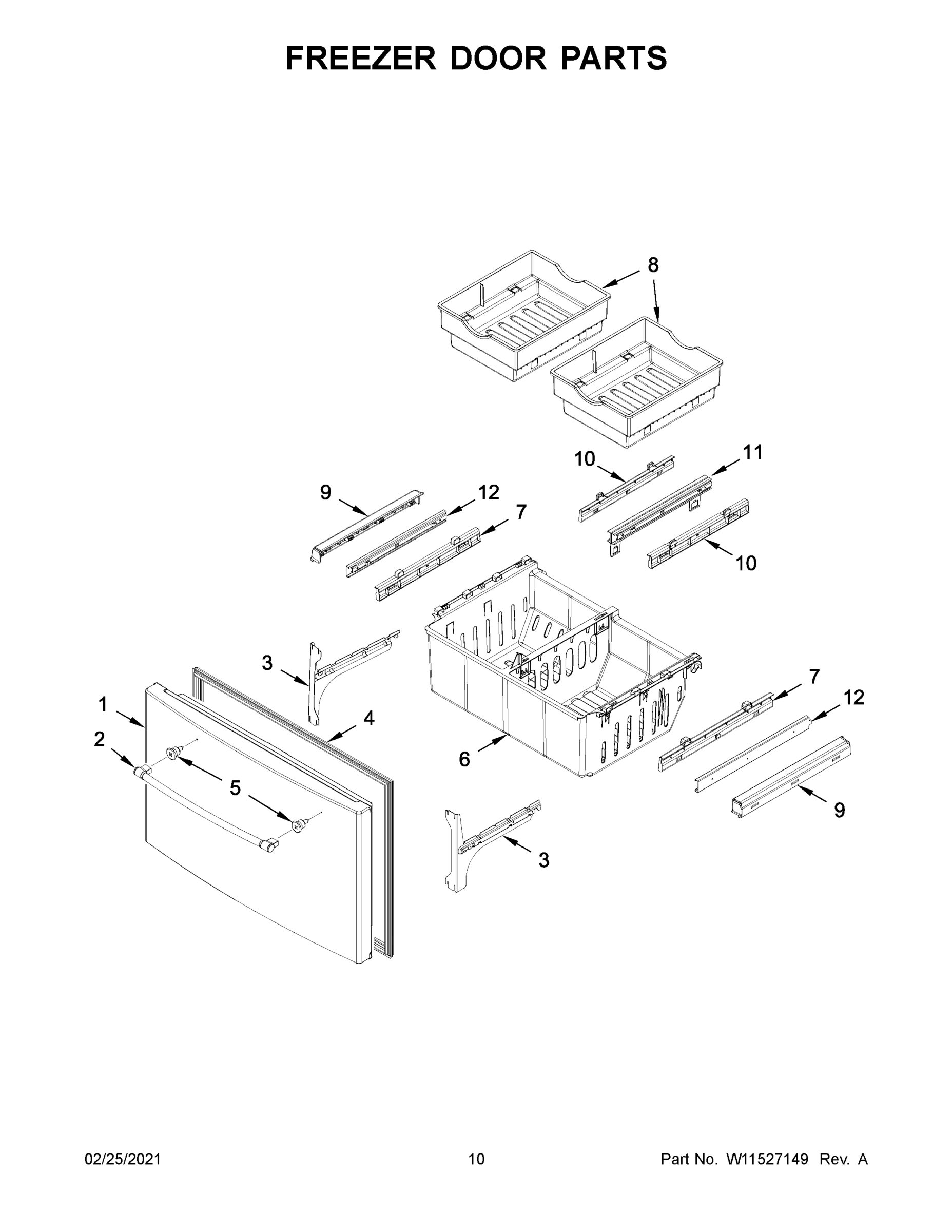 06 - FREEZER DOOR PARTS