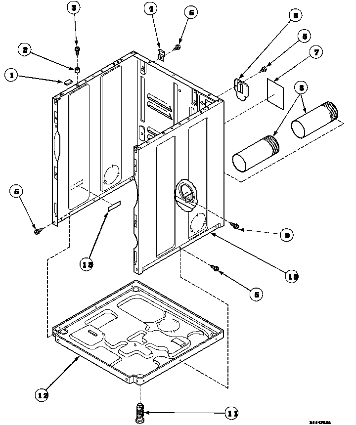 02 - CABINET, EXHAUST DUCT AND BASE