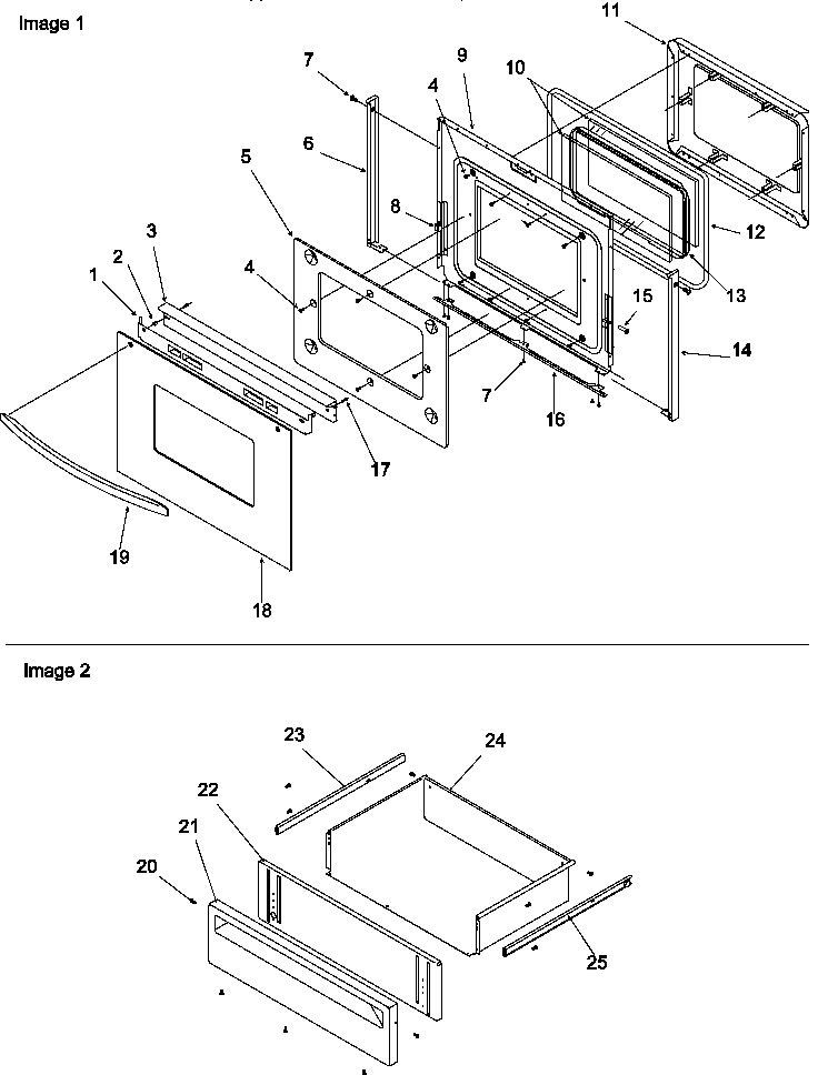 05 - OVEN DOOR & STORAGE DRAWER
