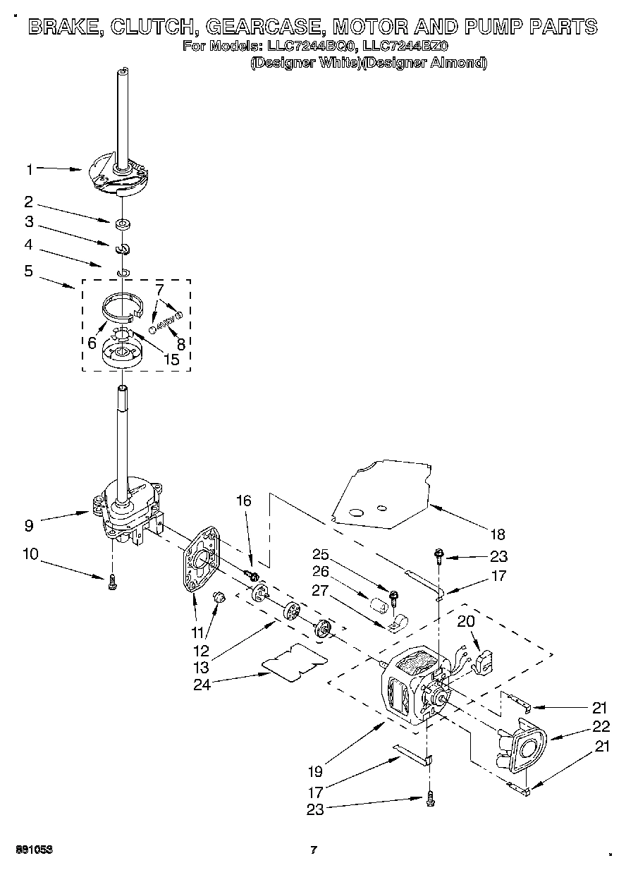 06 - BRAKE, CLUTCH, GEARCASE, MOTOR AND PUMP