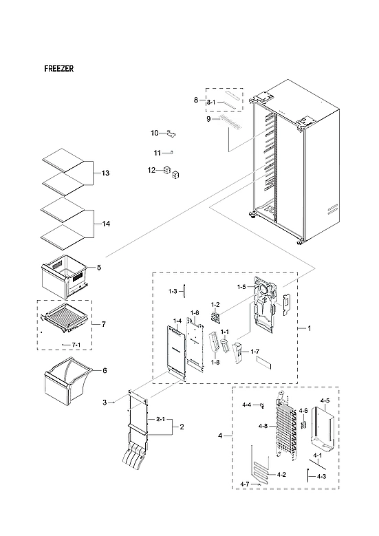 FREEZER PARTS