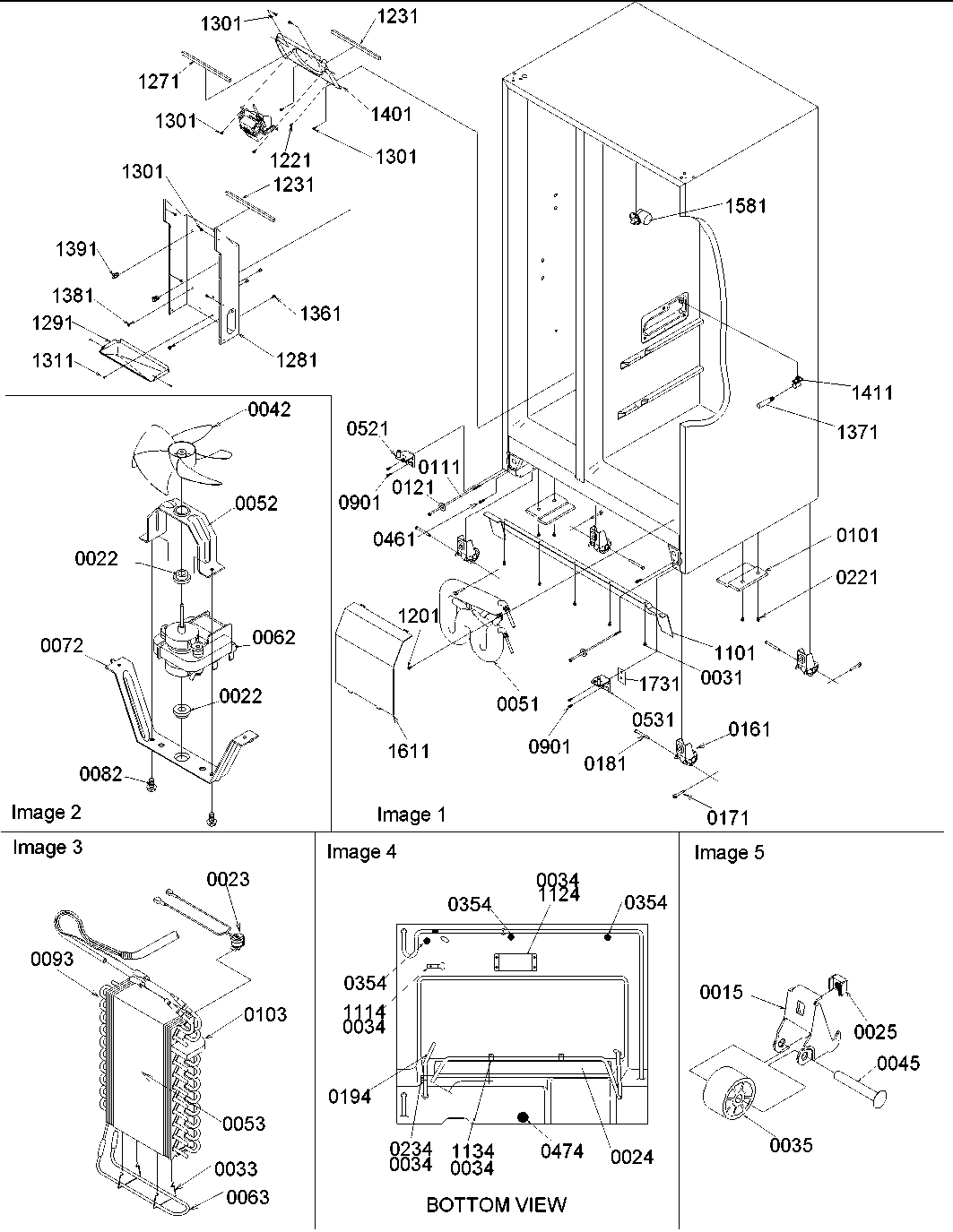 04 - DRAIN, ROLLERS, AND EVAP ASSY