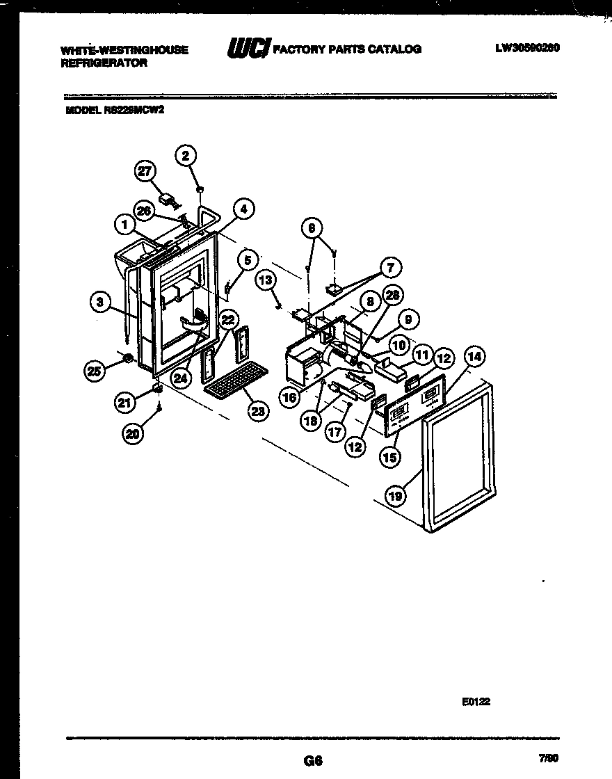 07 - ICE DOOR, DISPENSER AND WATER TANK